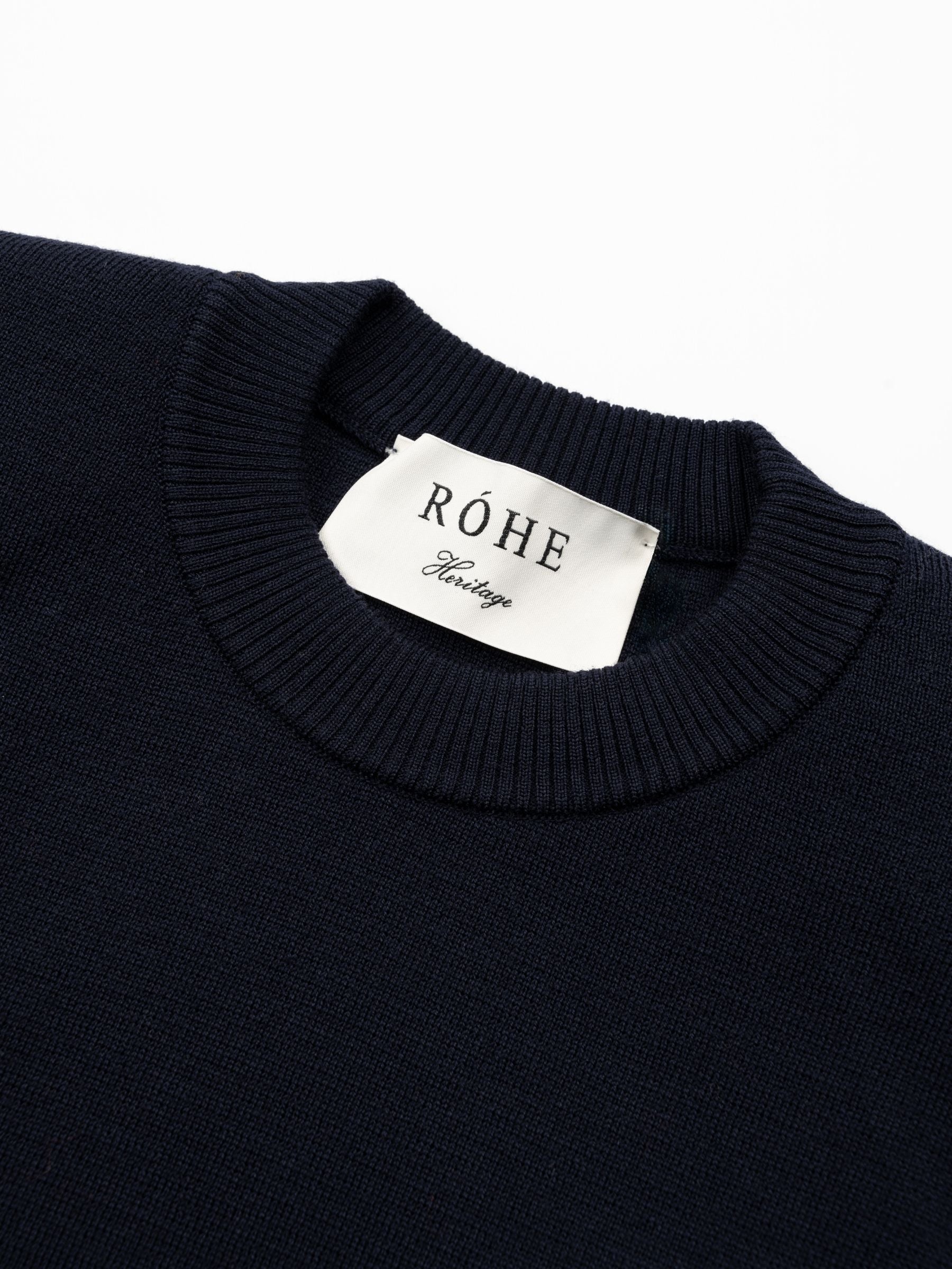 Rohe Statement Shoulder Crewneck Navy