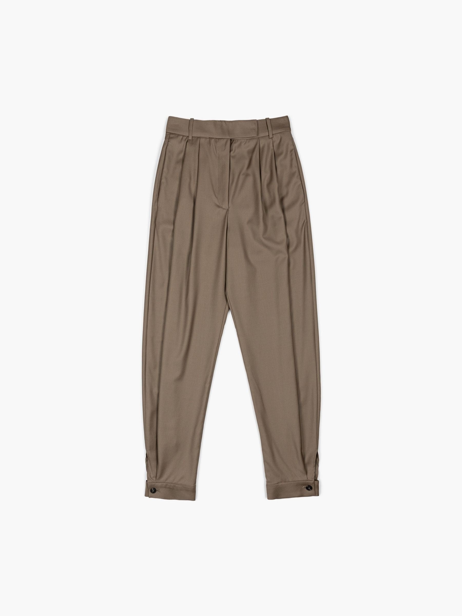 Rohe Tailored Cuff Trousers Desert Brown