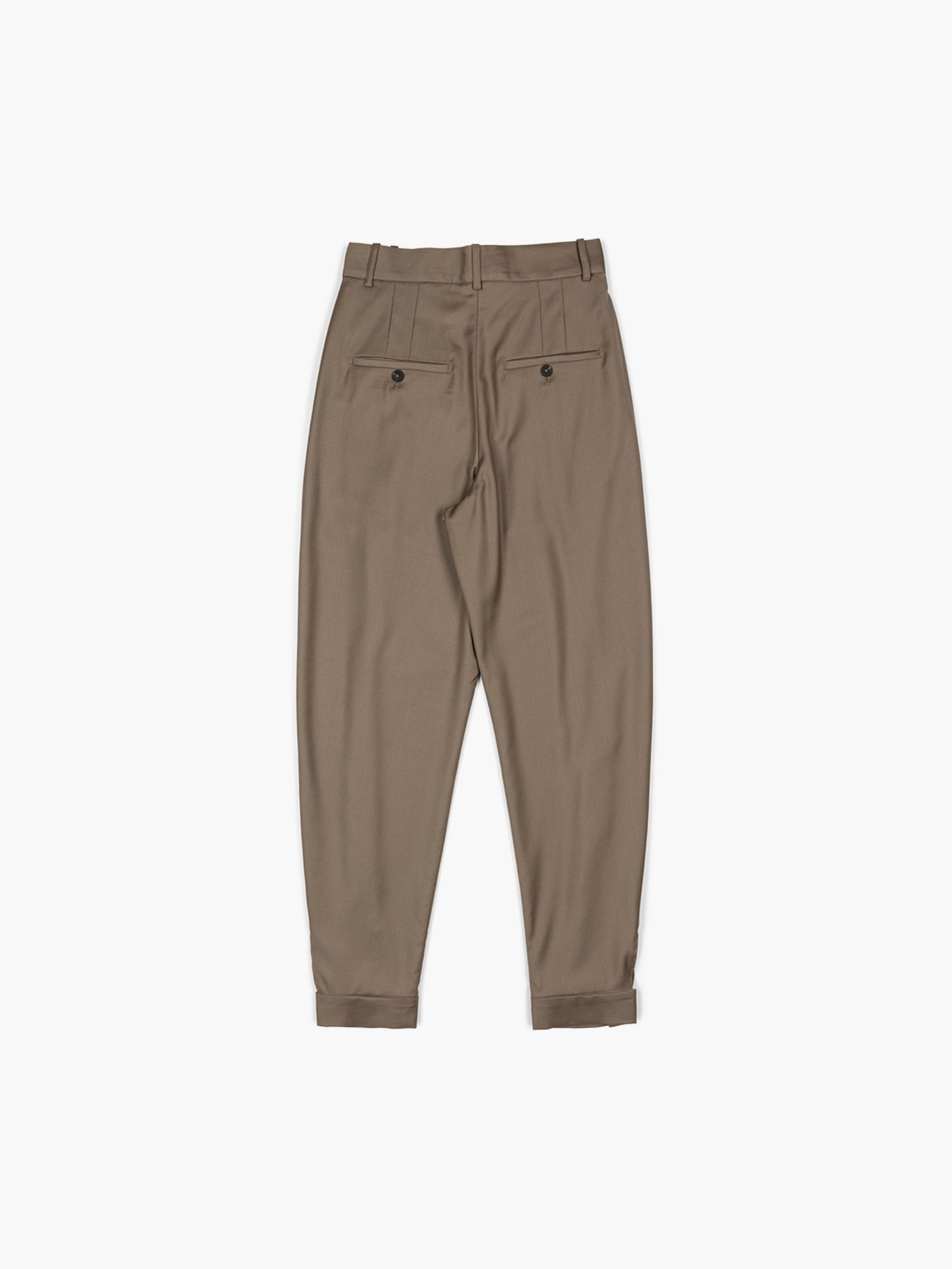 Rohe Tailored Cuff Trousers Desert Brown