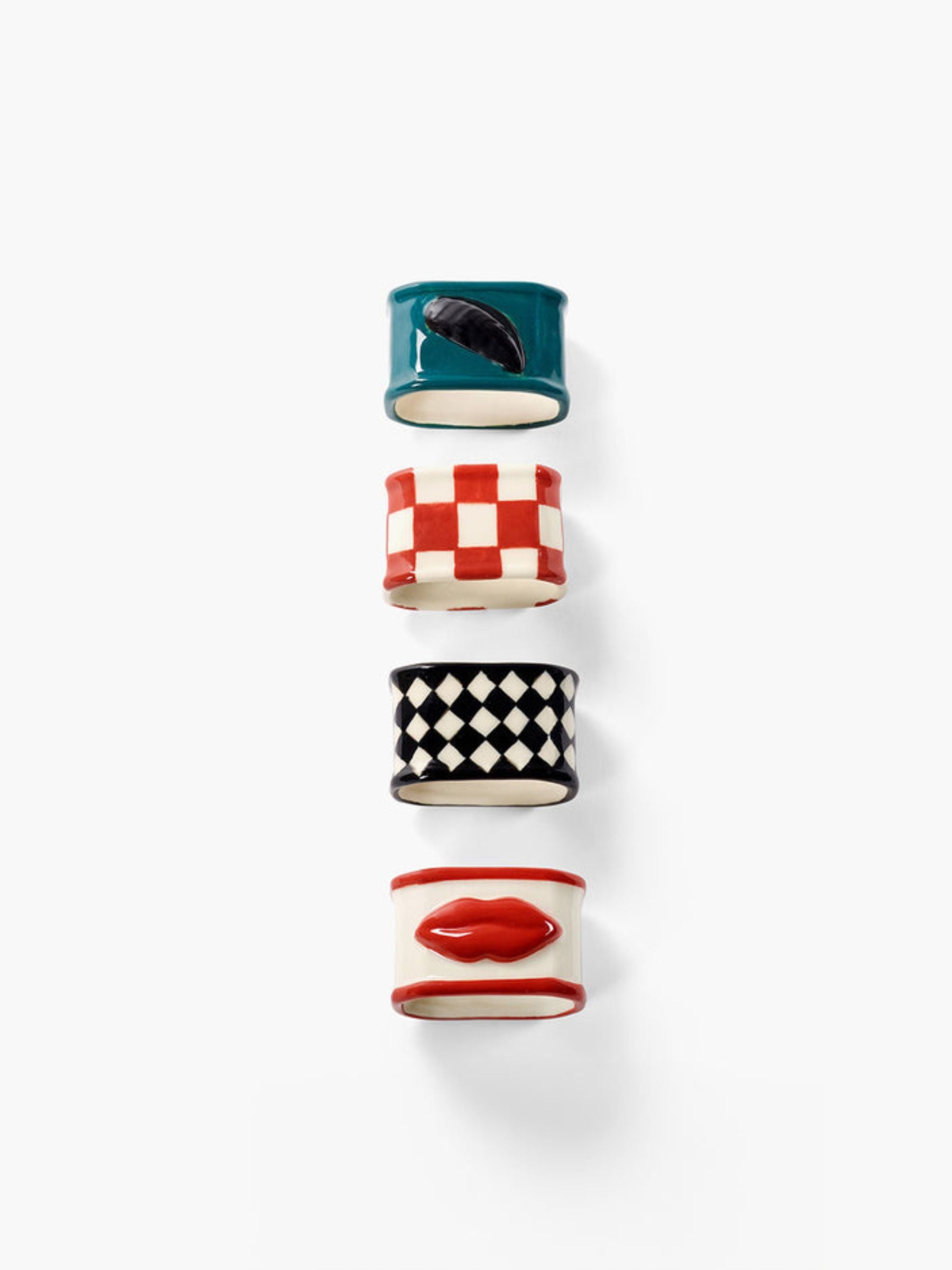 Serax Wouters & Hendrix Napkin Ring Ass 4 Mix