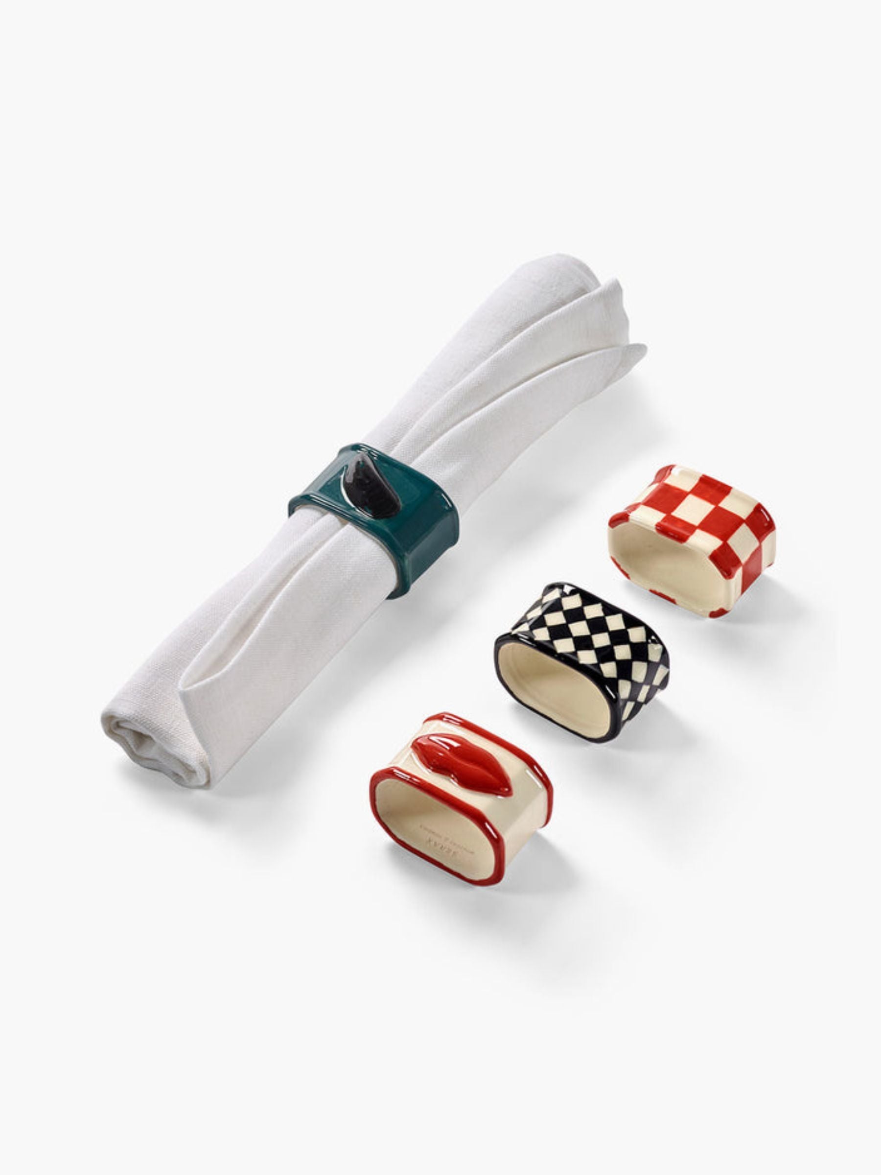 Serax Wouters & Hendrix Napkin Ring Ass 4 Mix
