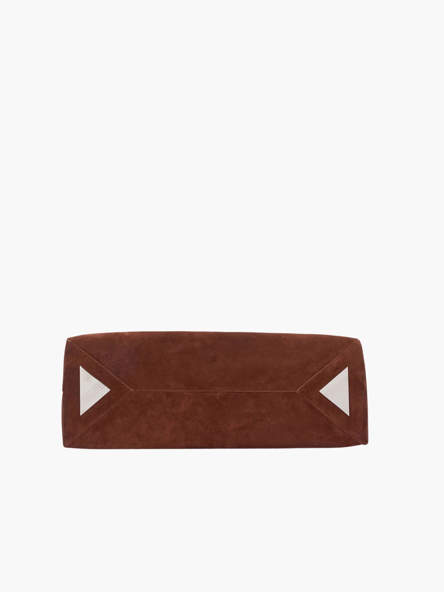 The Attico La Passeggiata Medium Top Handle Bag Light Chocolate