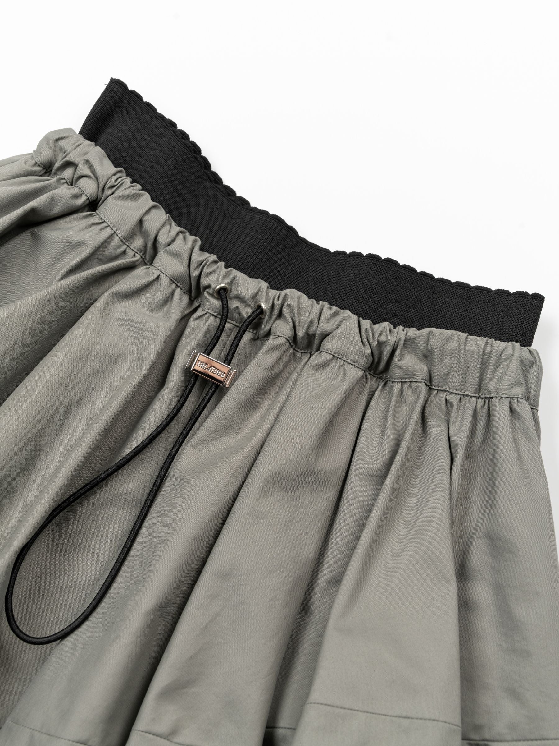 The Attico Mini Skirt Taupe Grey