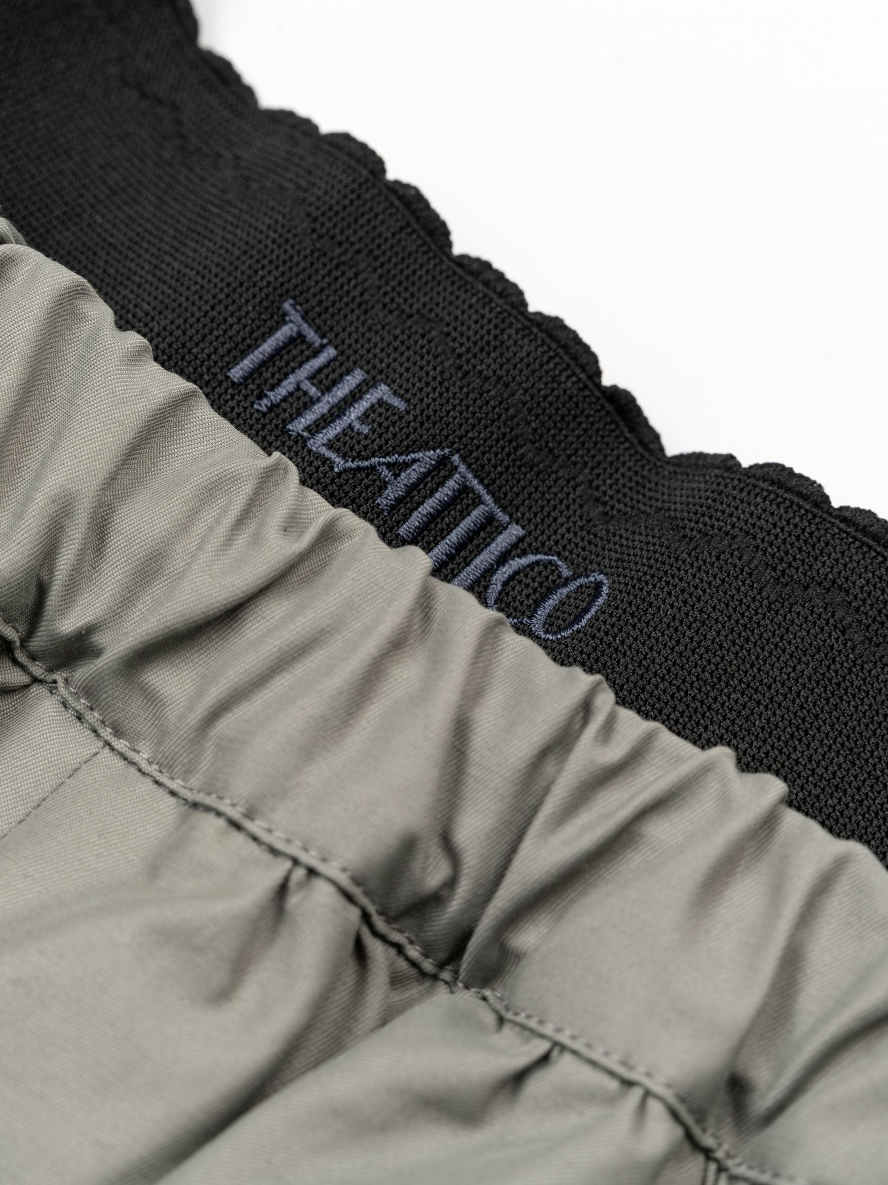 The Attico Mini Skirt Taupe Grey