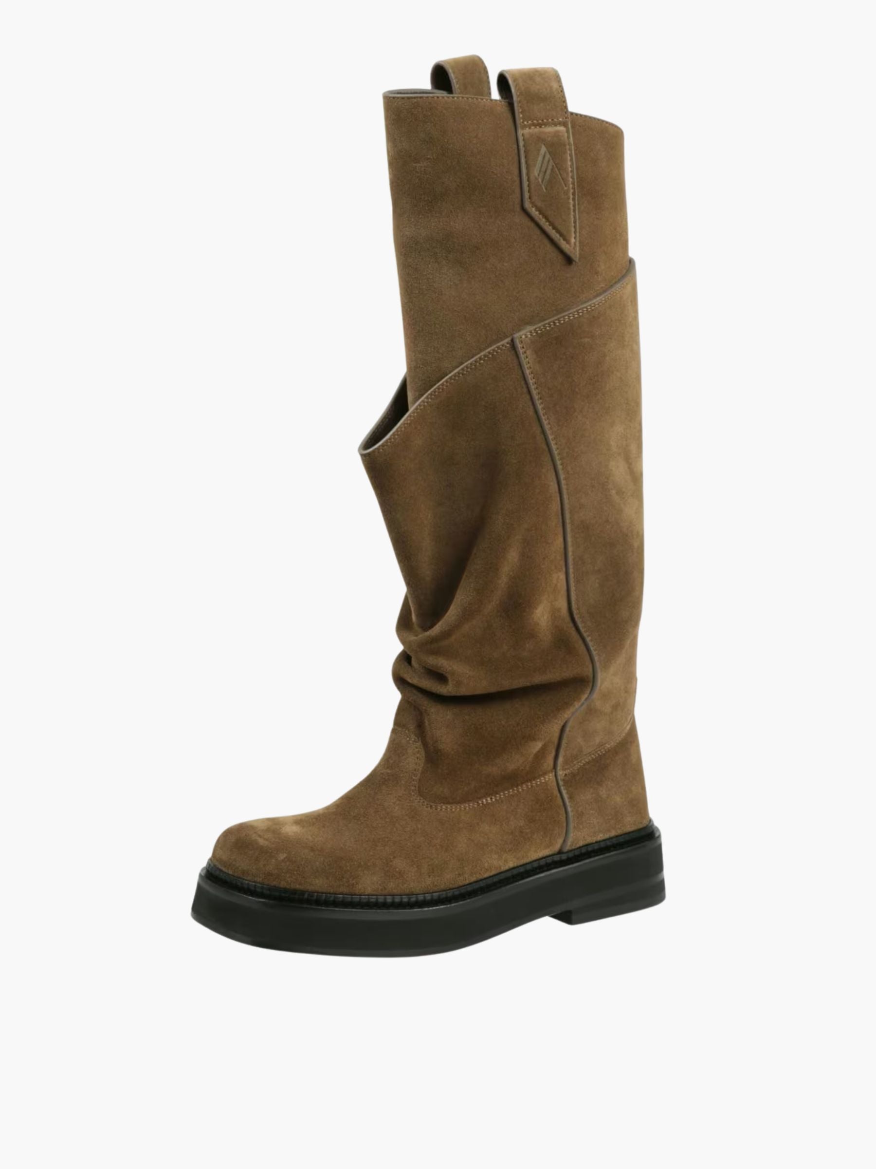 The Attico New Robin Passeggiata Combat Boot Brown