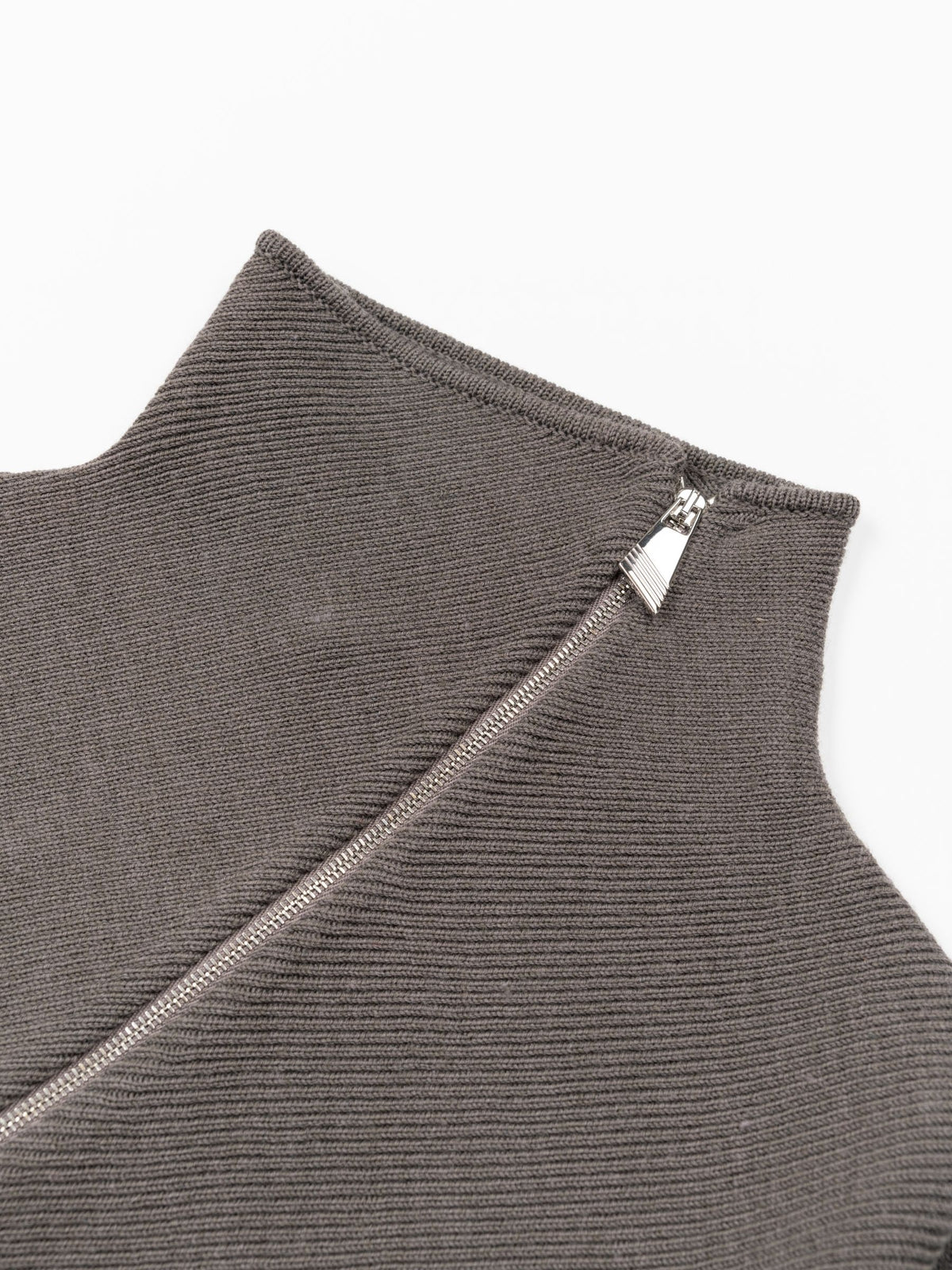 The Attico Zip Pullover Wool Grey