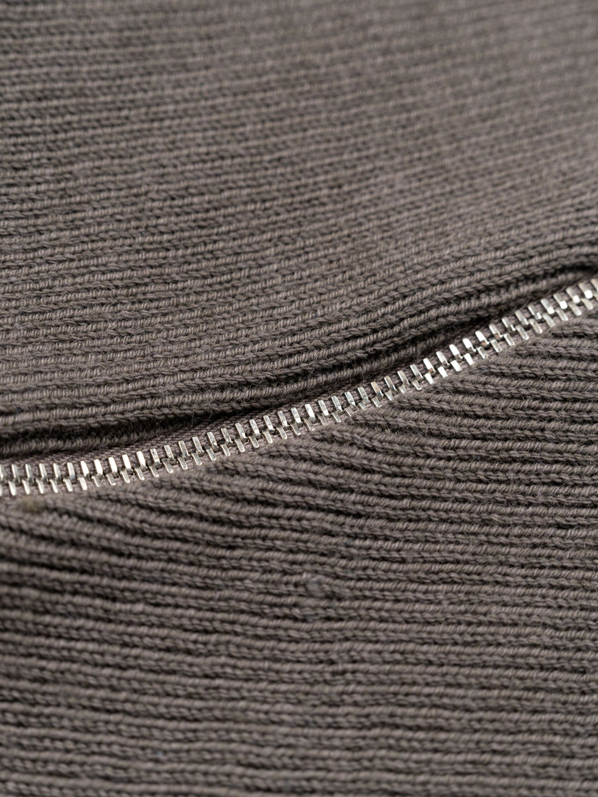 The Attico Zip Pullover Wool Grey