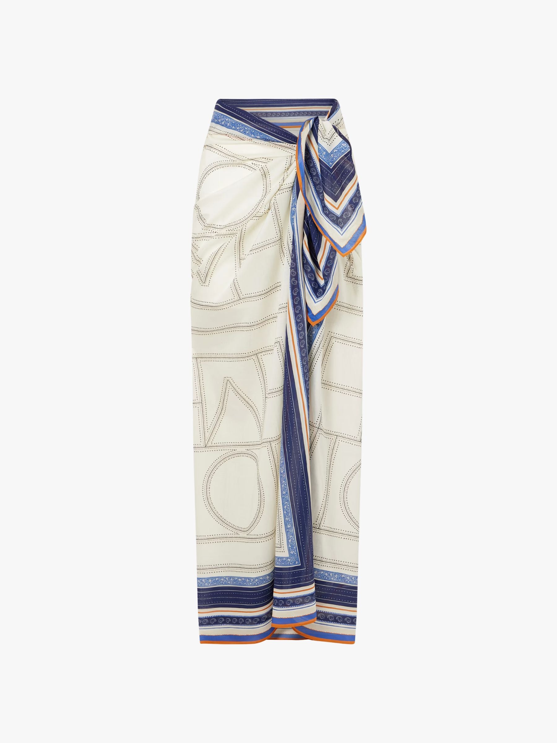 Toteme Collector Sarong Ecru Navy