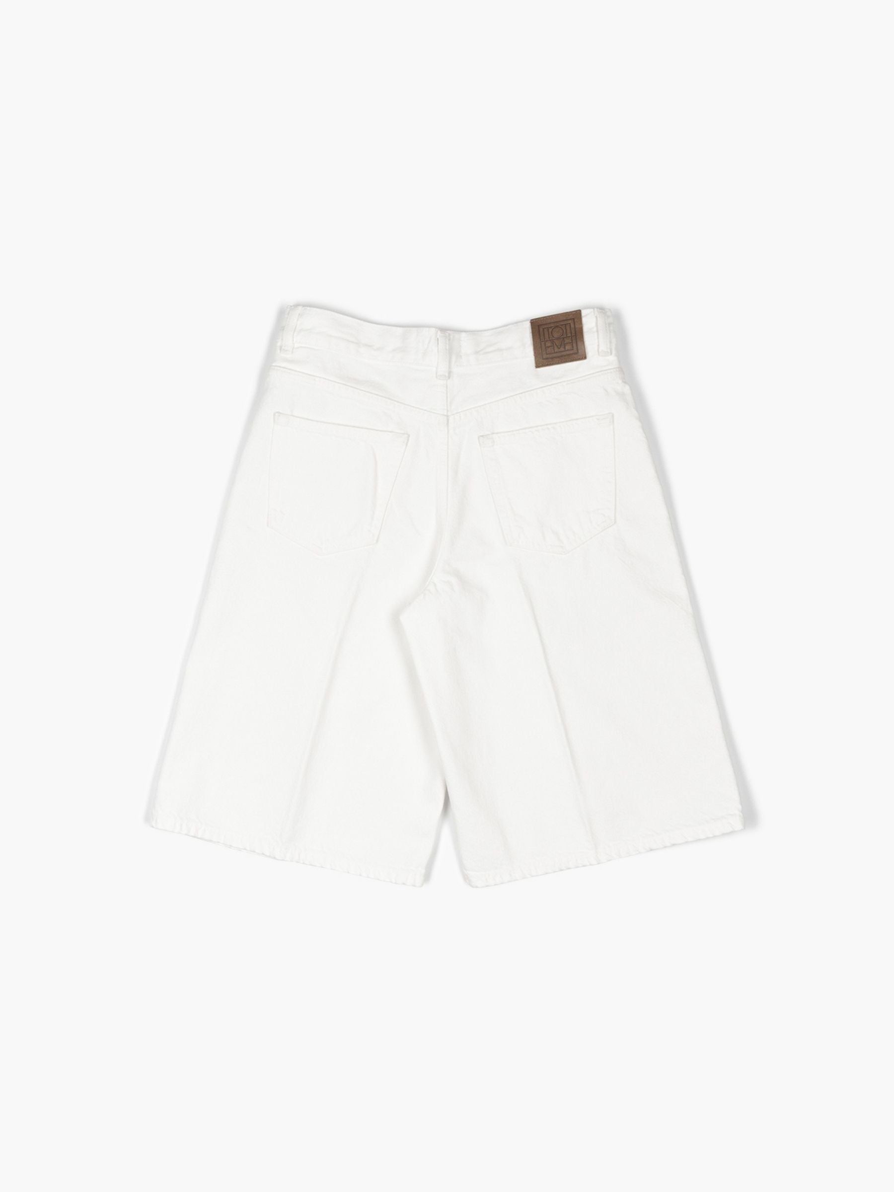 Toteme Denim Board Shorts White