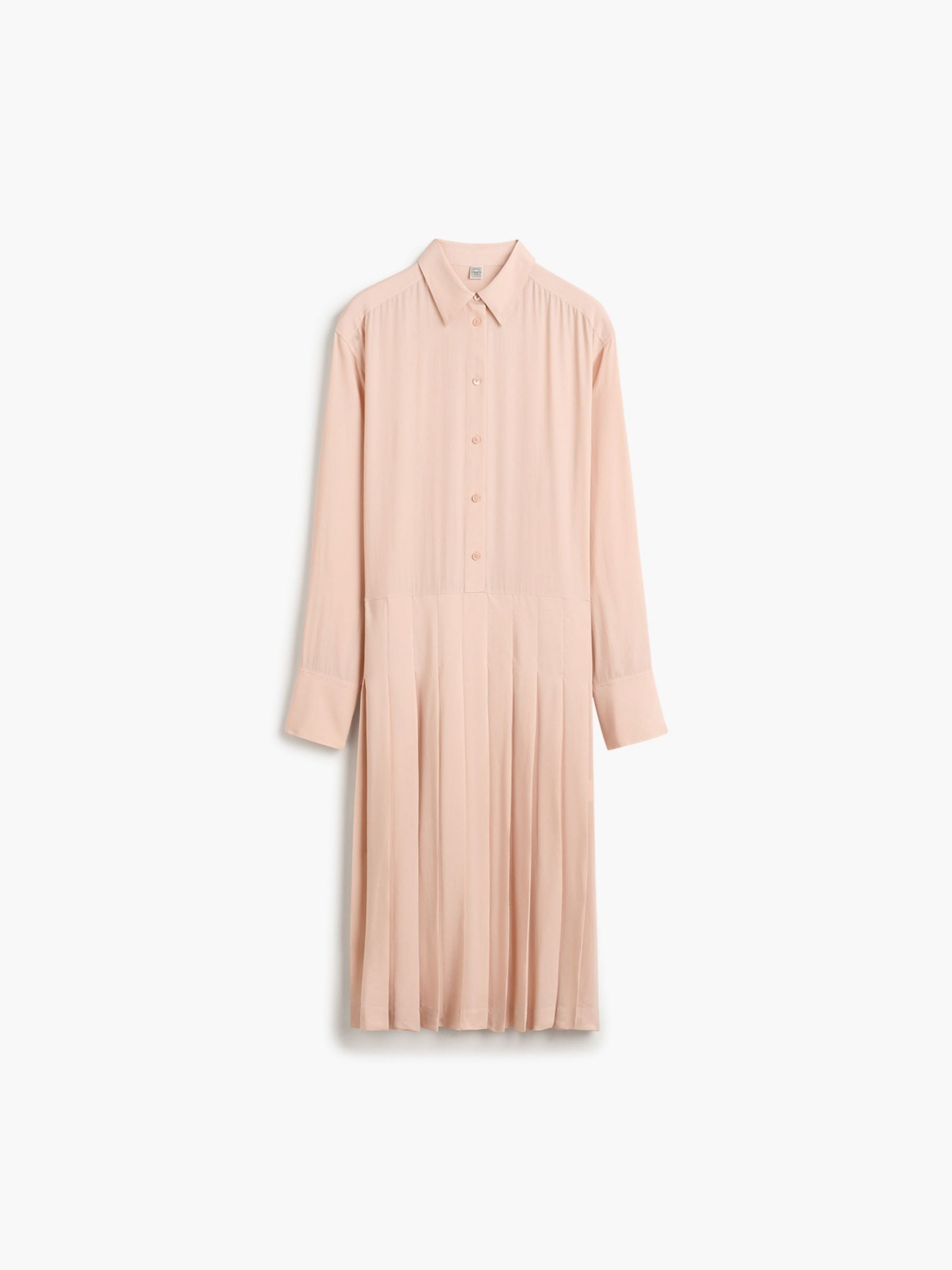Toteme Pleated Shirtdress Dusty Pink