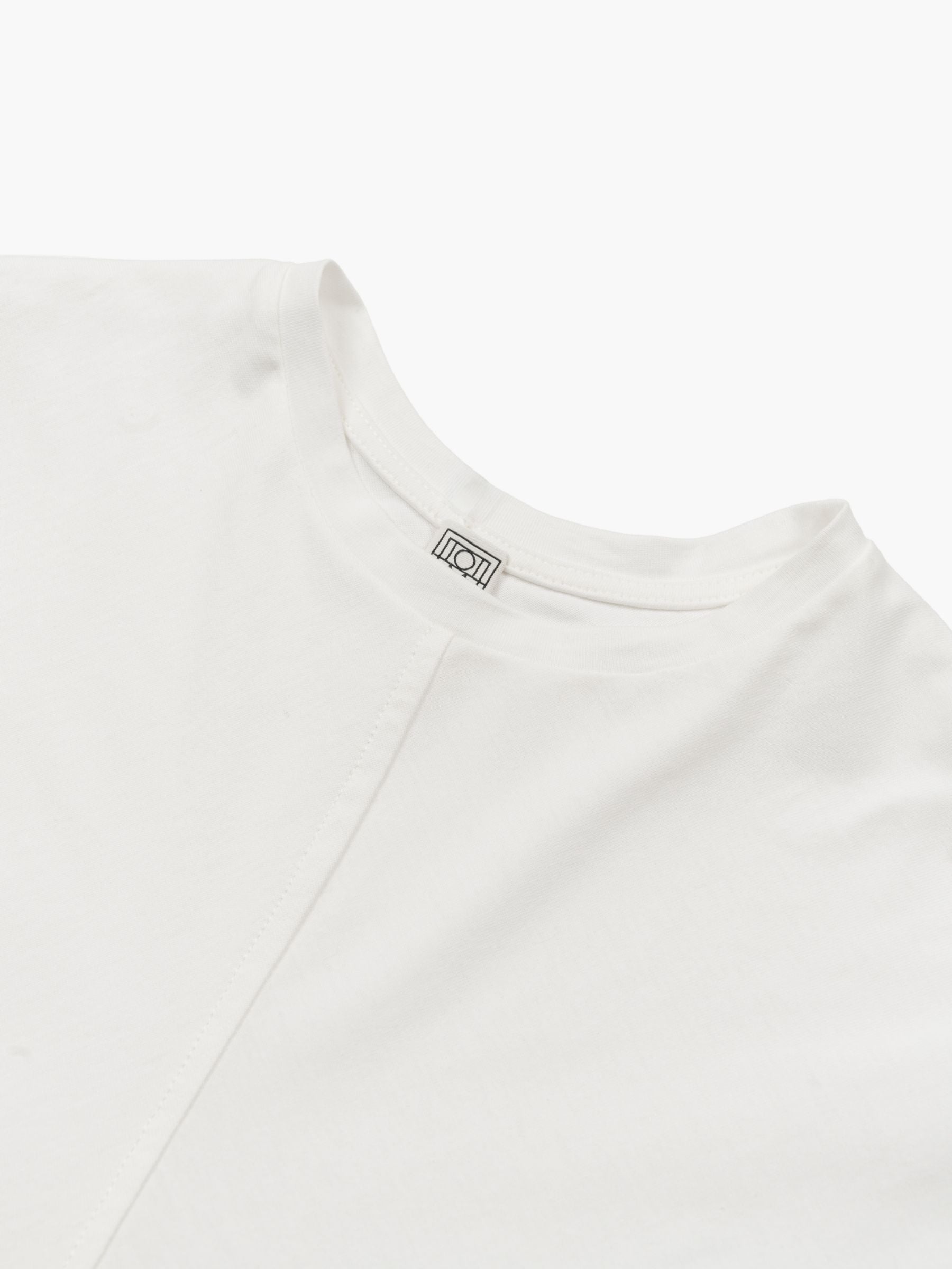 Toteme Slouch Waist Jersey Top White