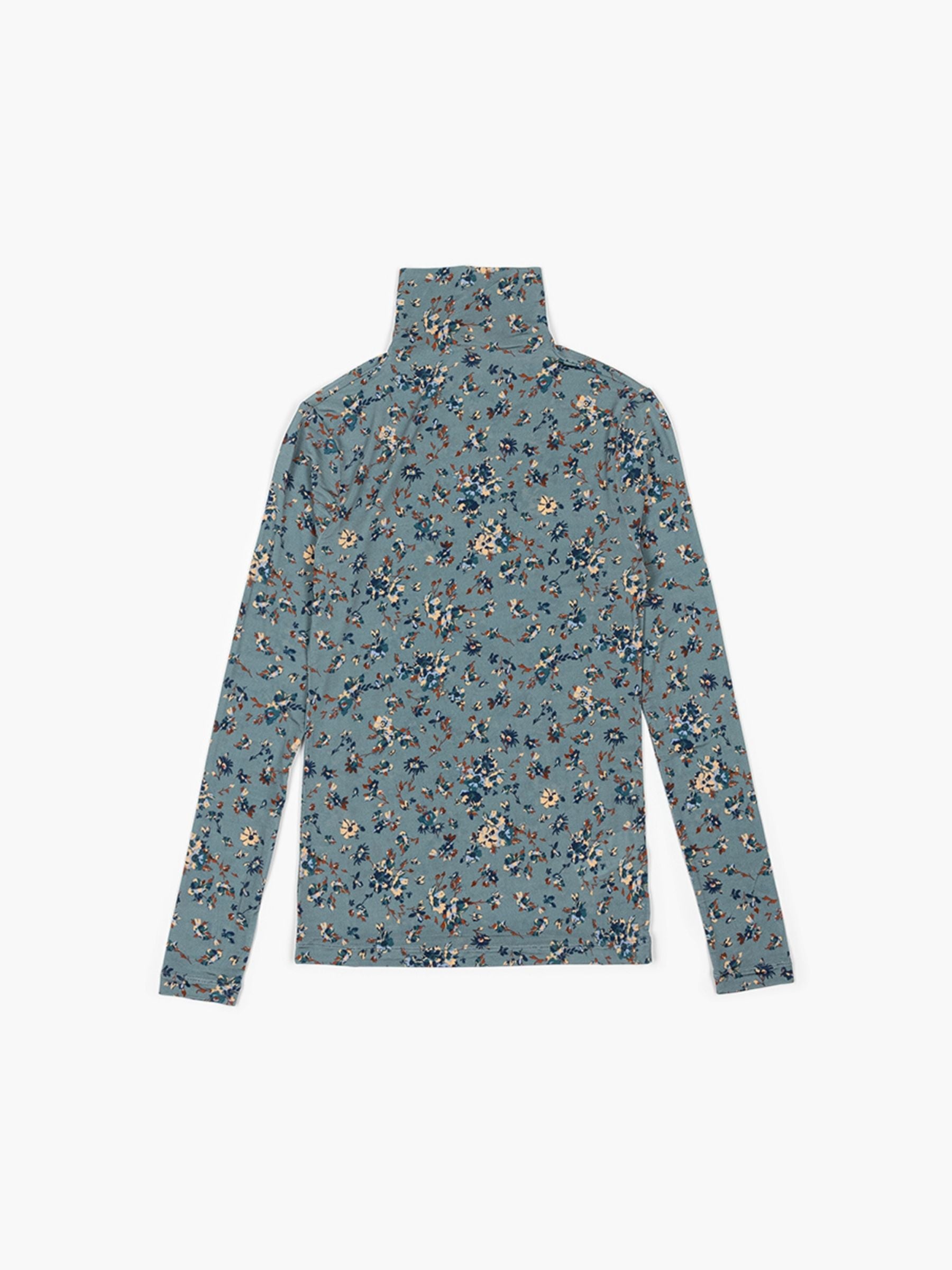 Ulla Johnson Aurelia LS Jersey Top Celeste Floral
