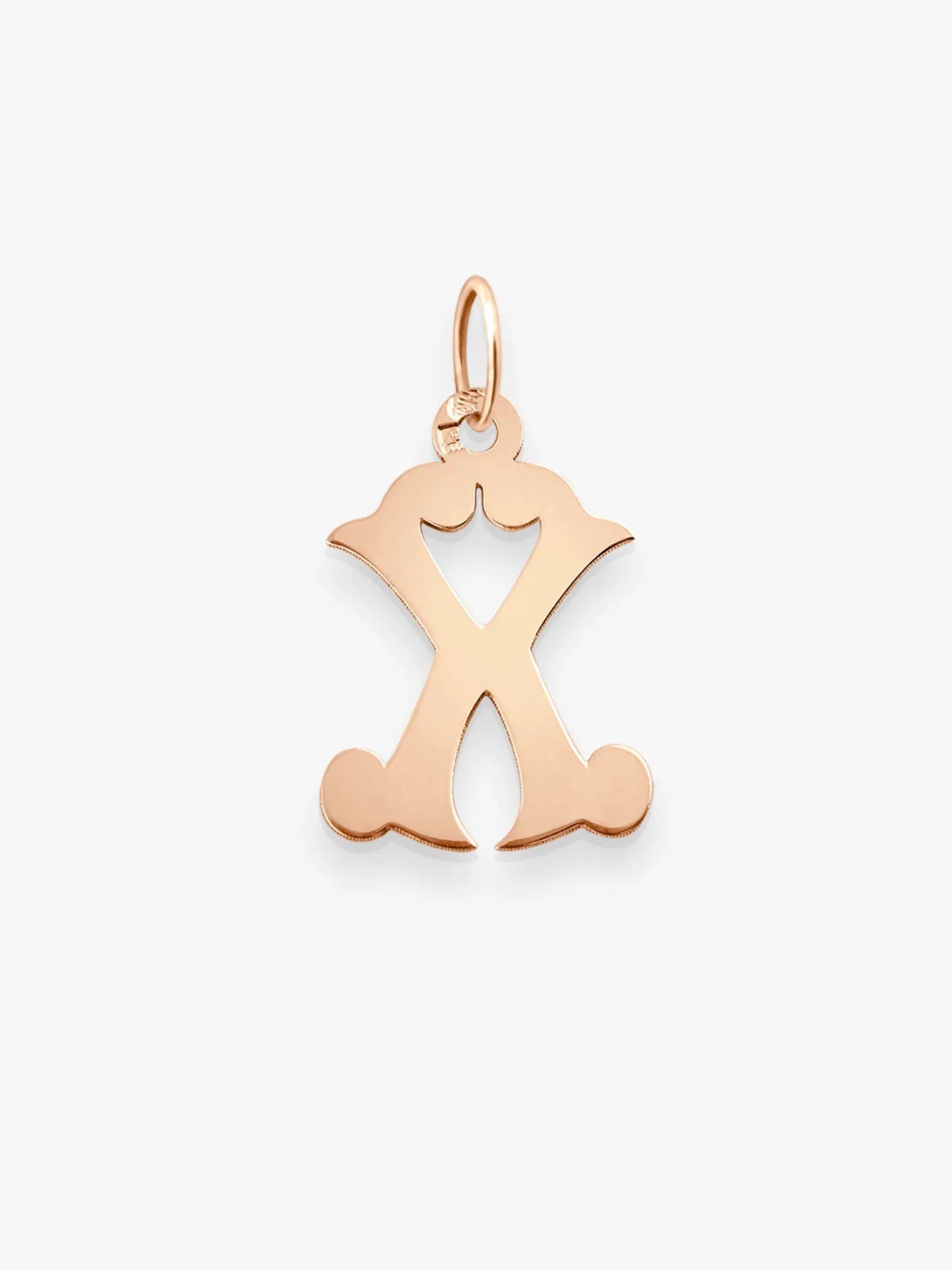 Vanrycke Lettrine Pendants PA1R0 rose gold