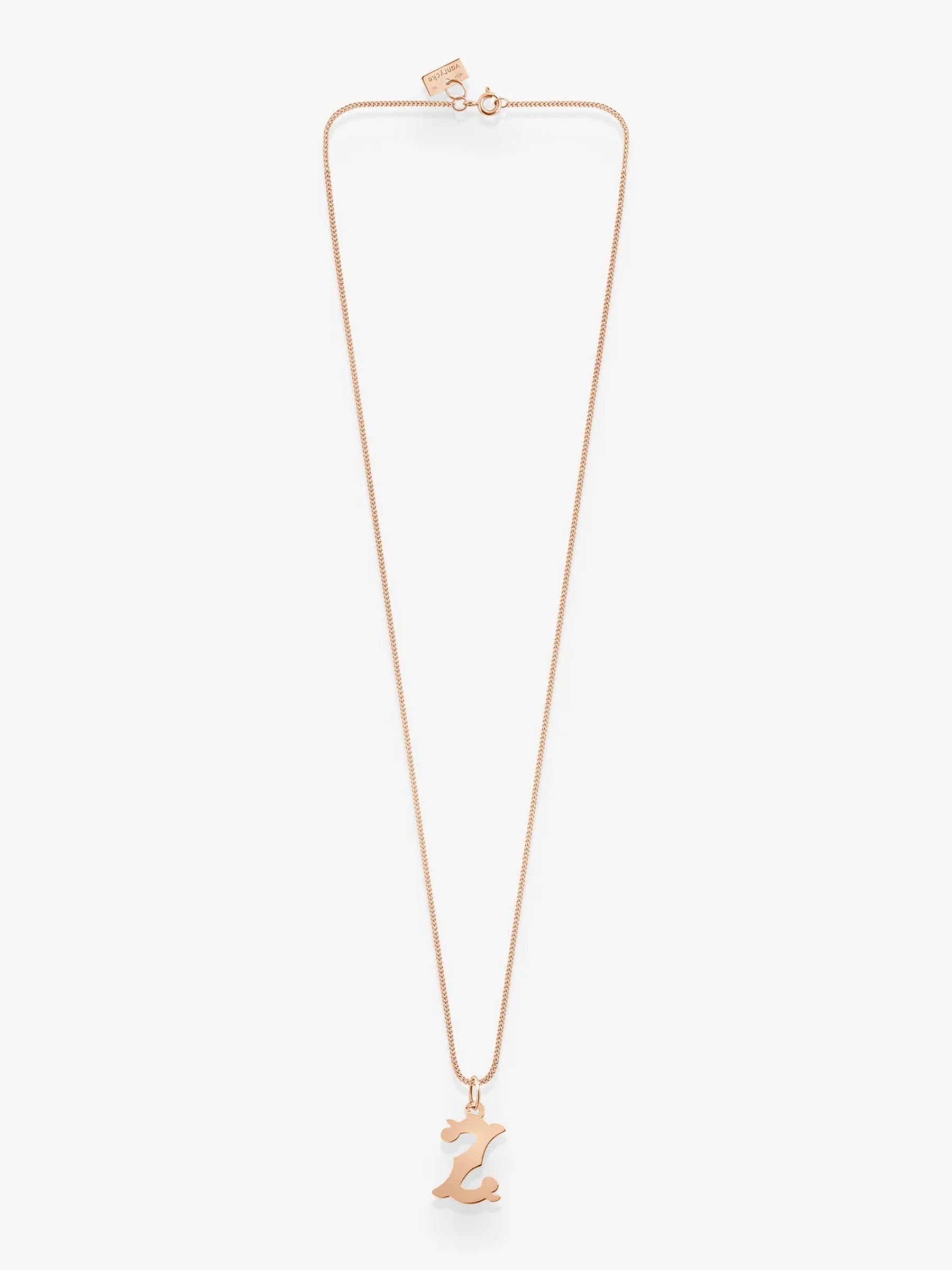 Vanrycke Lettrine Pendants PA1R0 rose gold