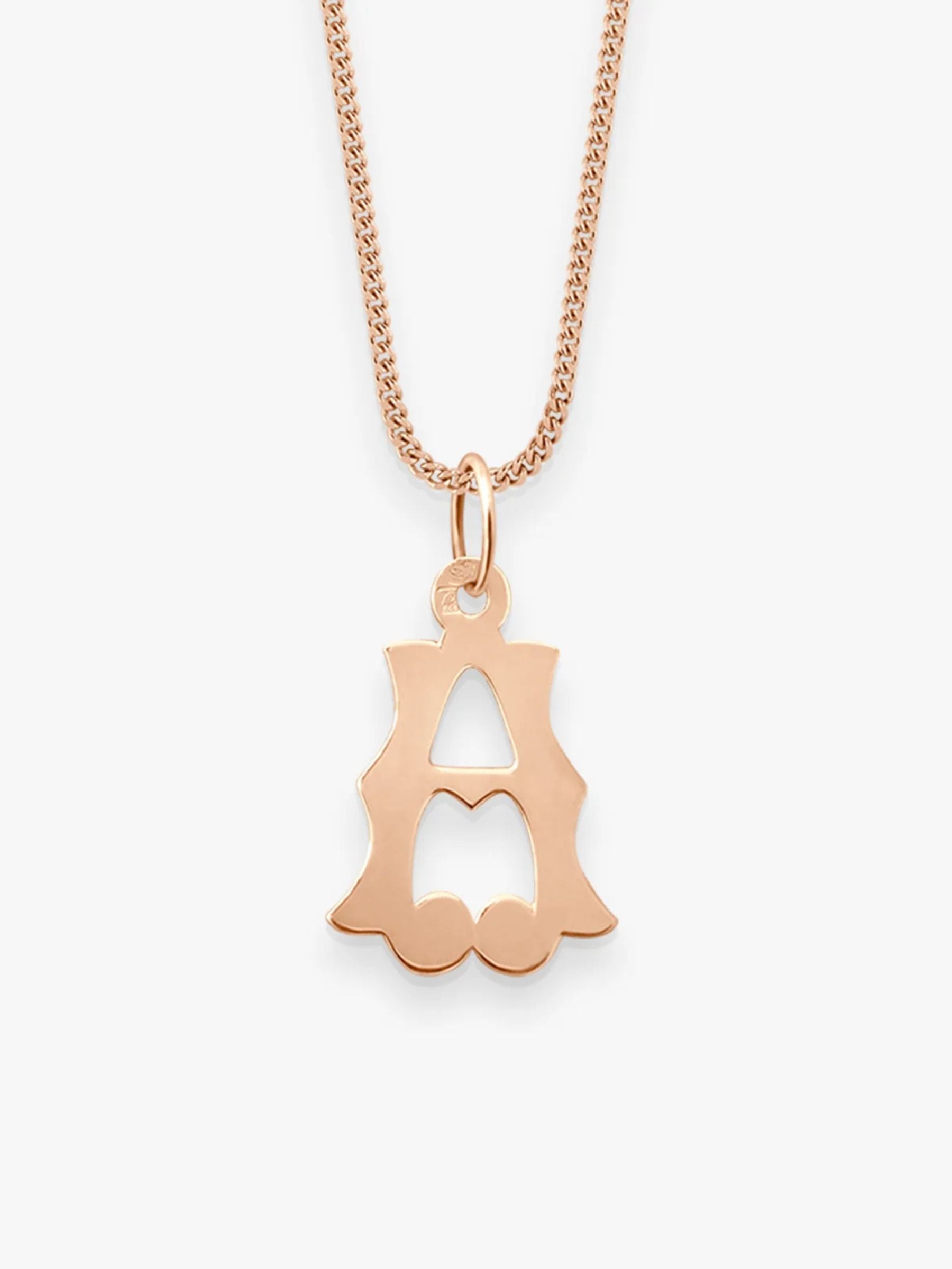Vanrycke Lettrine Pendants PA1R0 rose gold
