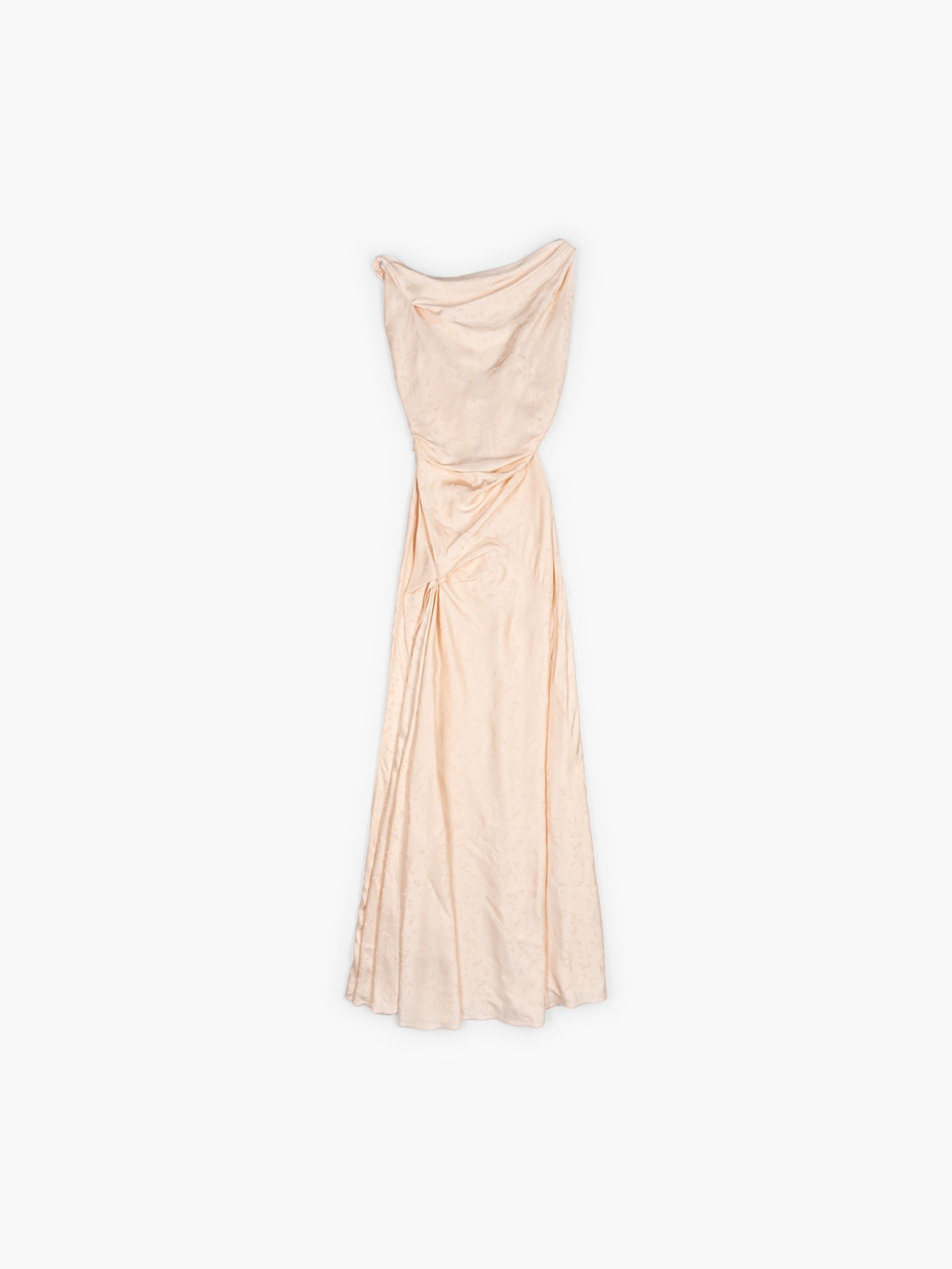 Victoria Beckham Asymmetric Drape Gown Blossom