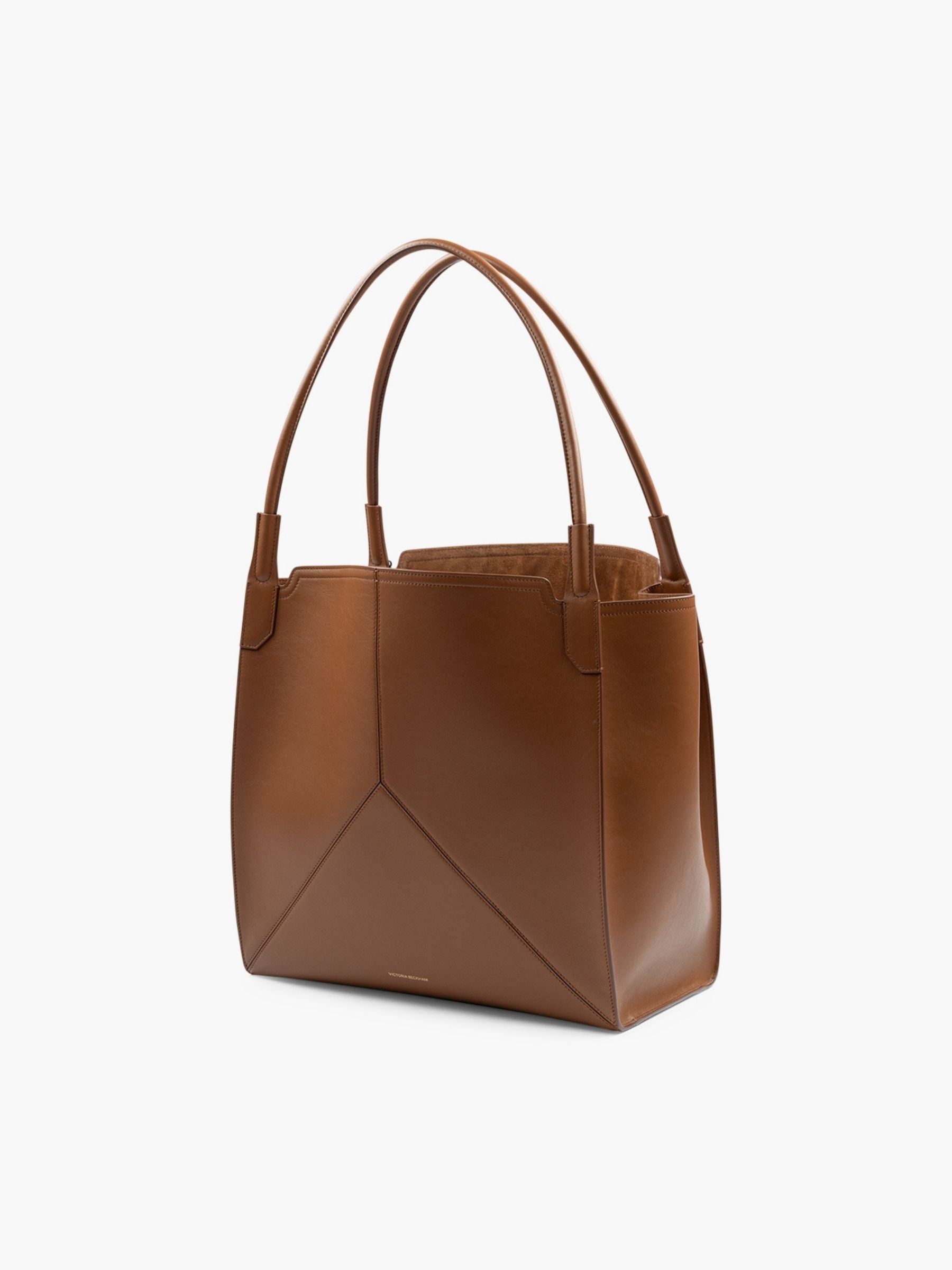 Victoria Beckham Large Victoria Tote Bag Dark Tan
