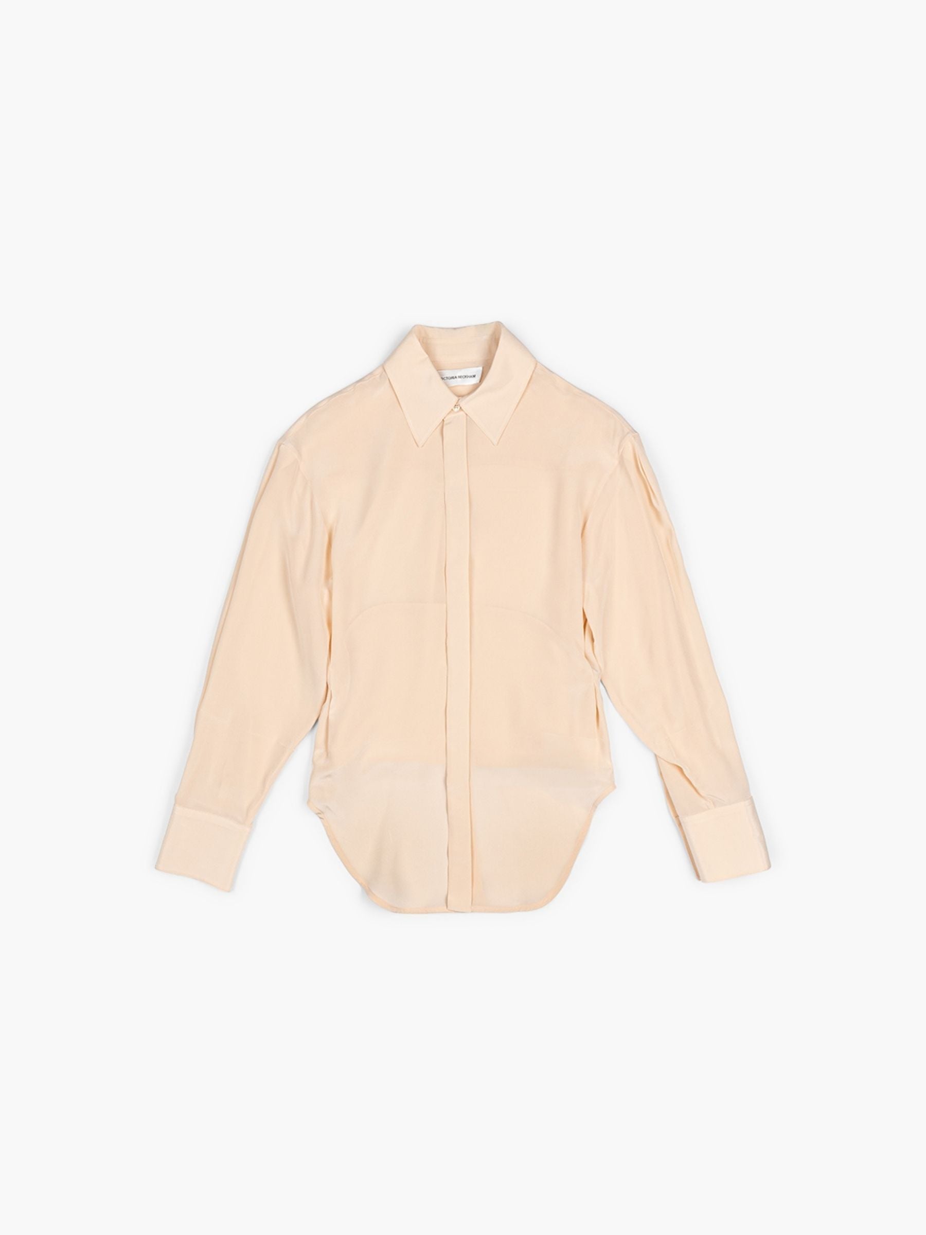 Victoria Beckham Slim Crease Detail Blouse Blossom