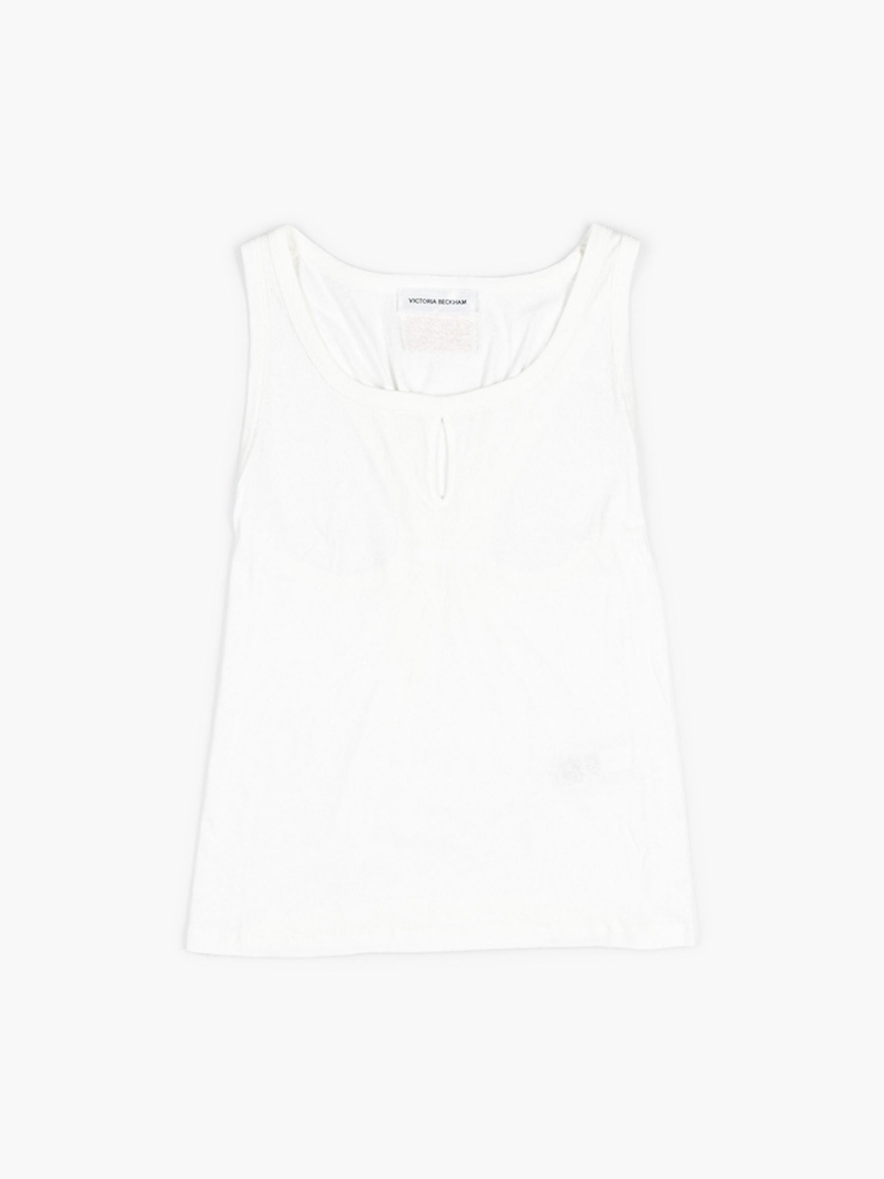 Victoria Beckham Split Detail Tank Top White