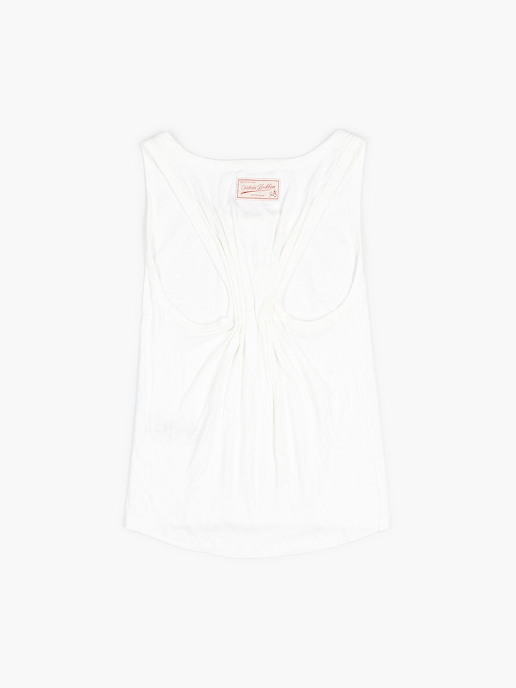 Victoria Beckham Split Detail Tank Top White