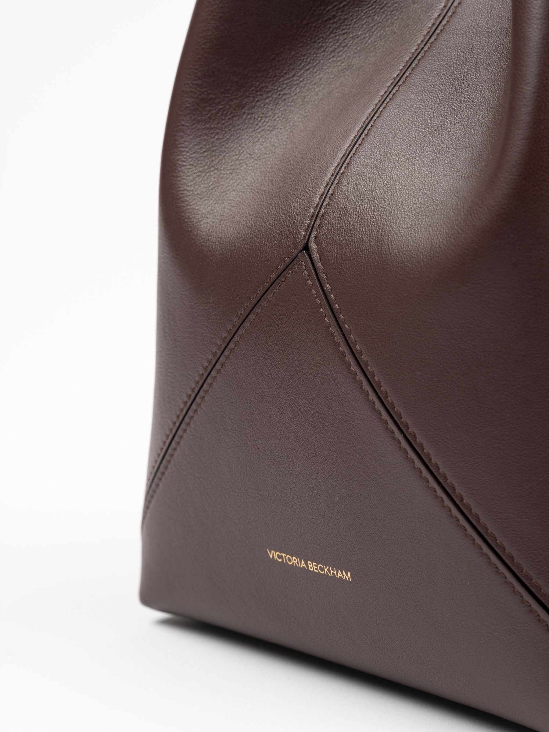 Victoria Beckham Victoria Plie Bucket Bag Dark Burgundy