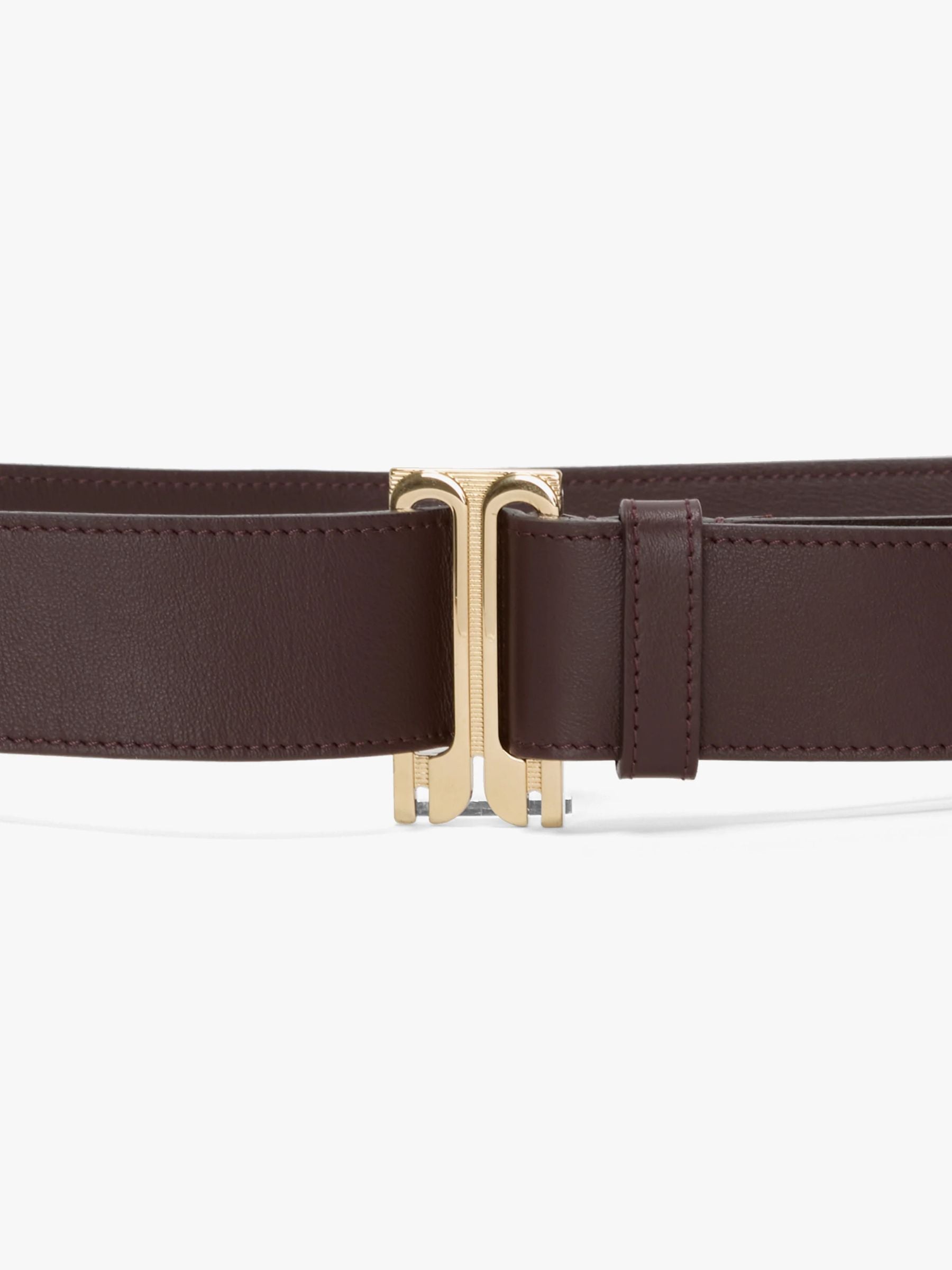 Victoria Beckham Tuxedo Belt Burgundy