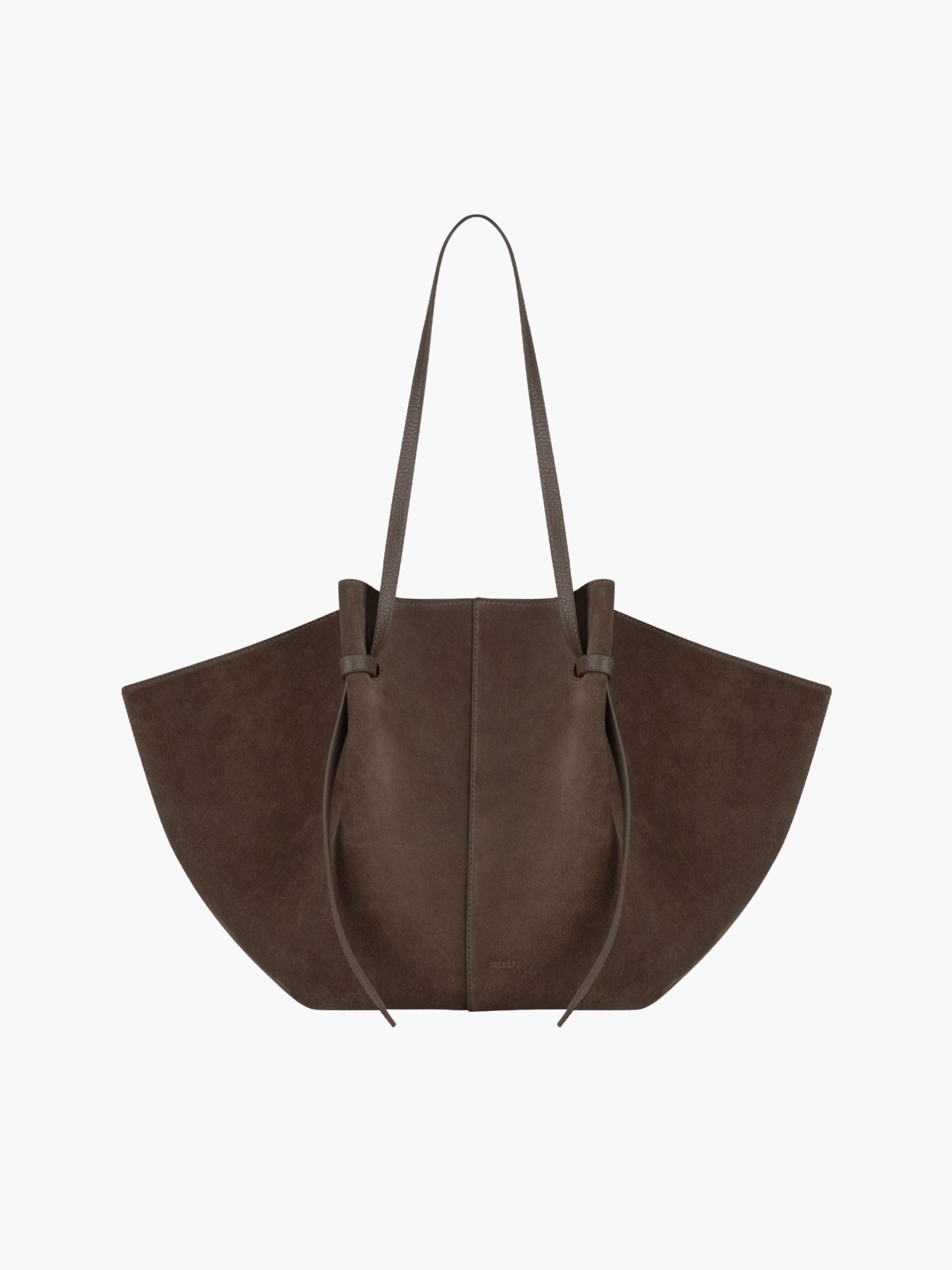 Yuzefi Large Mochi Suede Bag Nutmeg