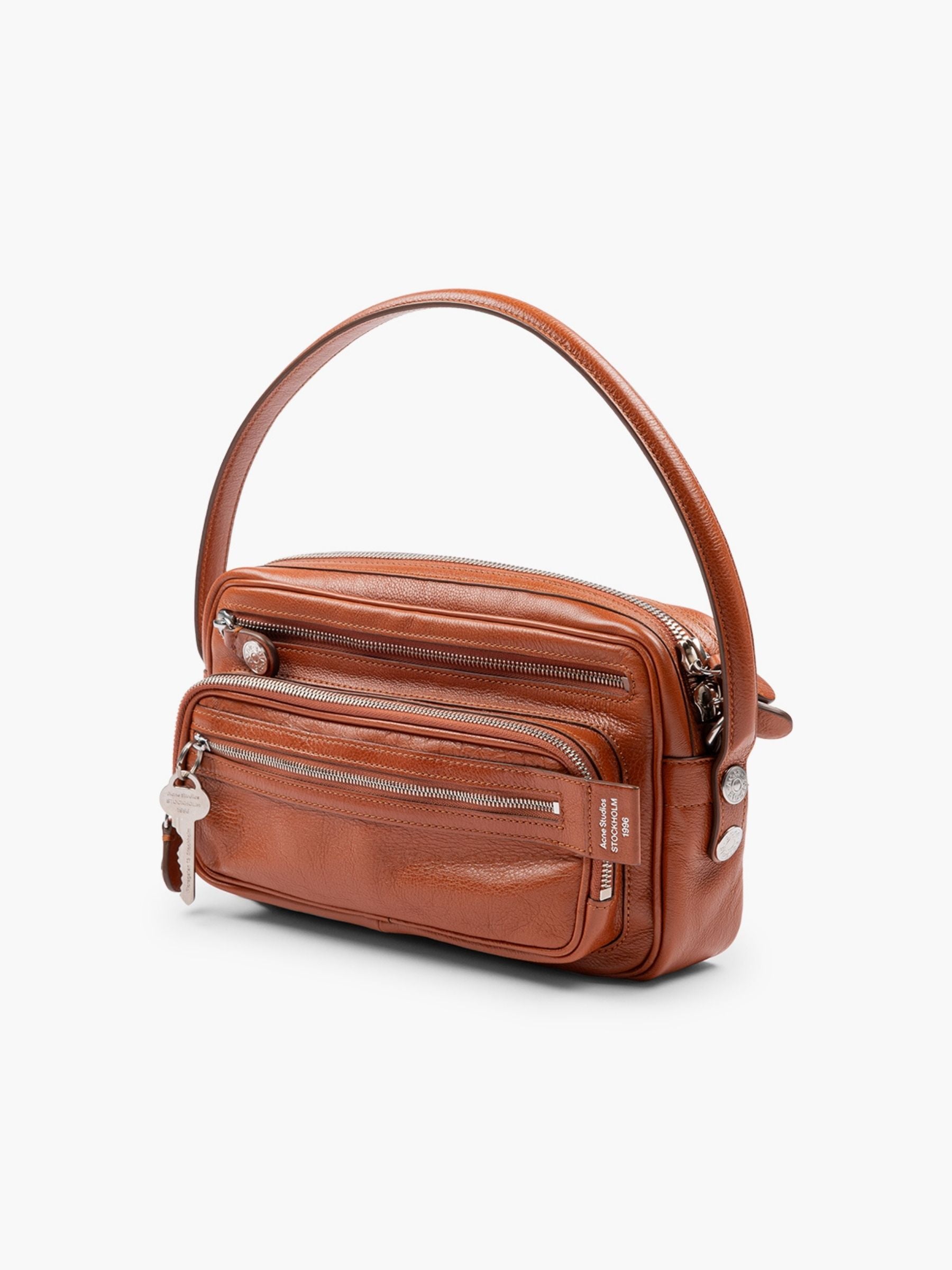 Acne Studios Camero Party Bag Cognac Brown