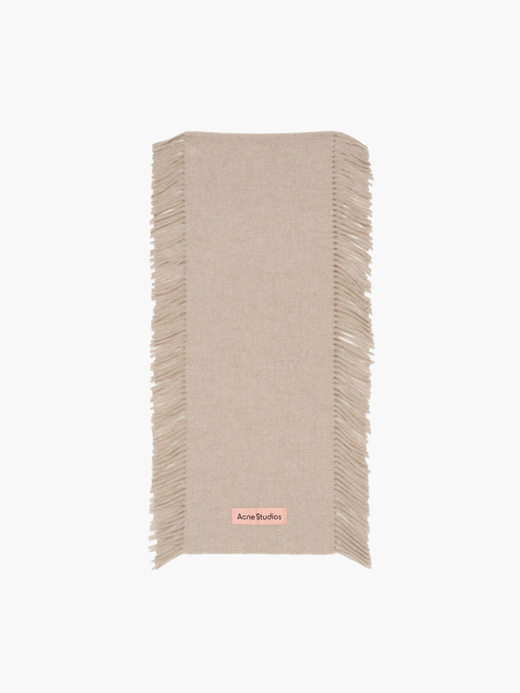Acne Studios Scarf Fringes Oatmeal