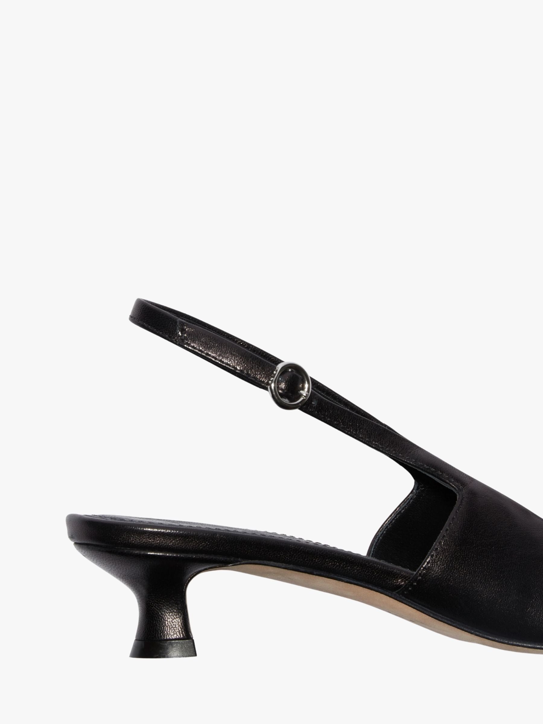 Aeyde Catrina Slingback Shoes Studded Nappa Leather Black