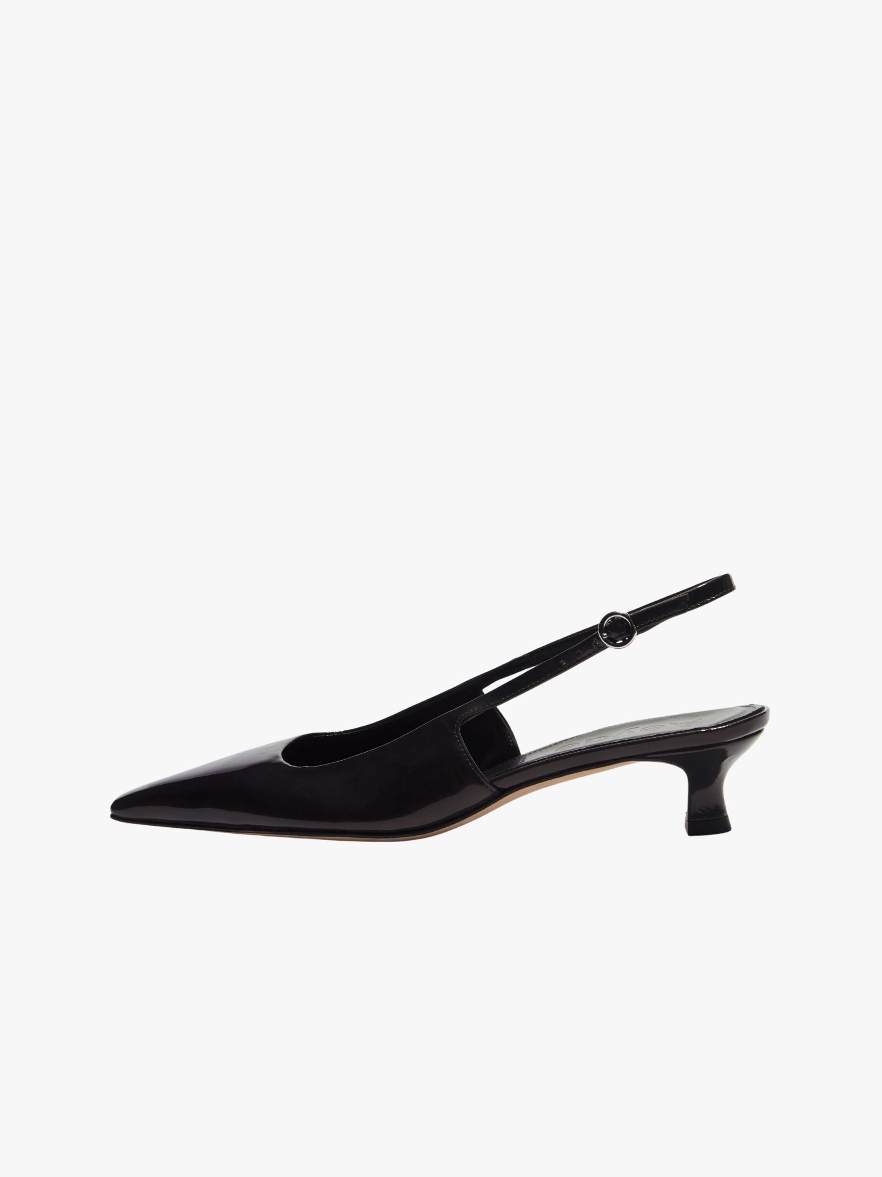 Aeyde Catrina Slingback Shoes Patent Leather Black