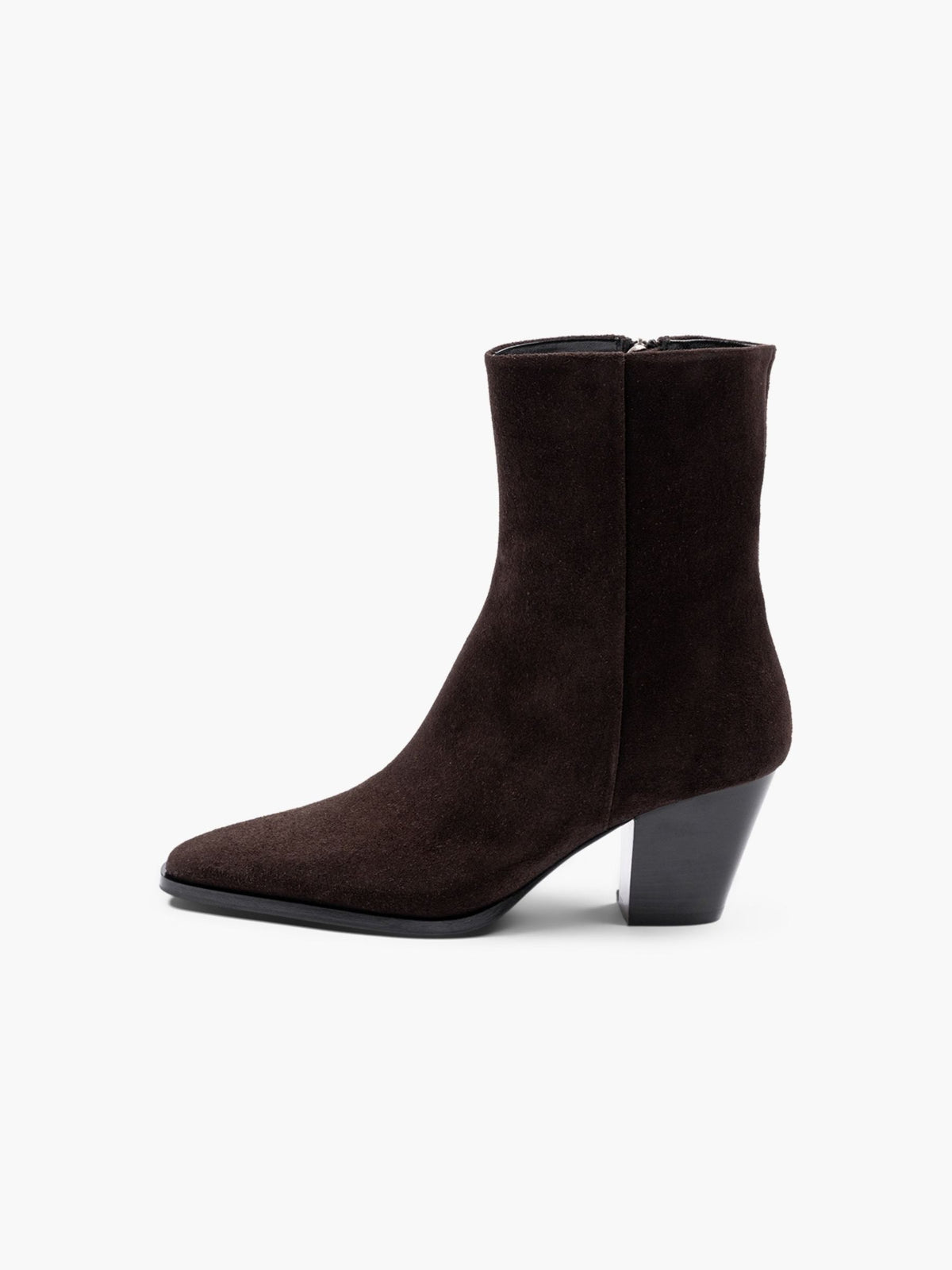 Aeyde Hedvig Cow Suede Leather Boots Moka