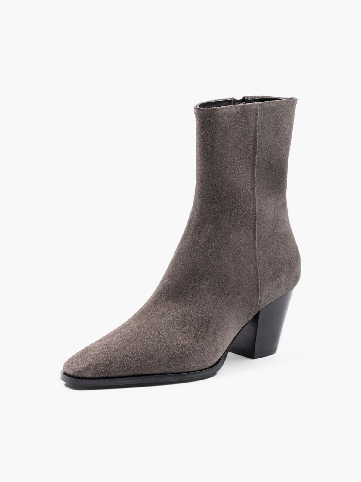 Aeyde Hedvig Cow Suede Leather Boots Taupe
