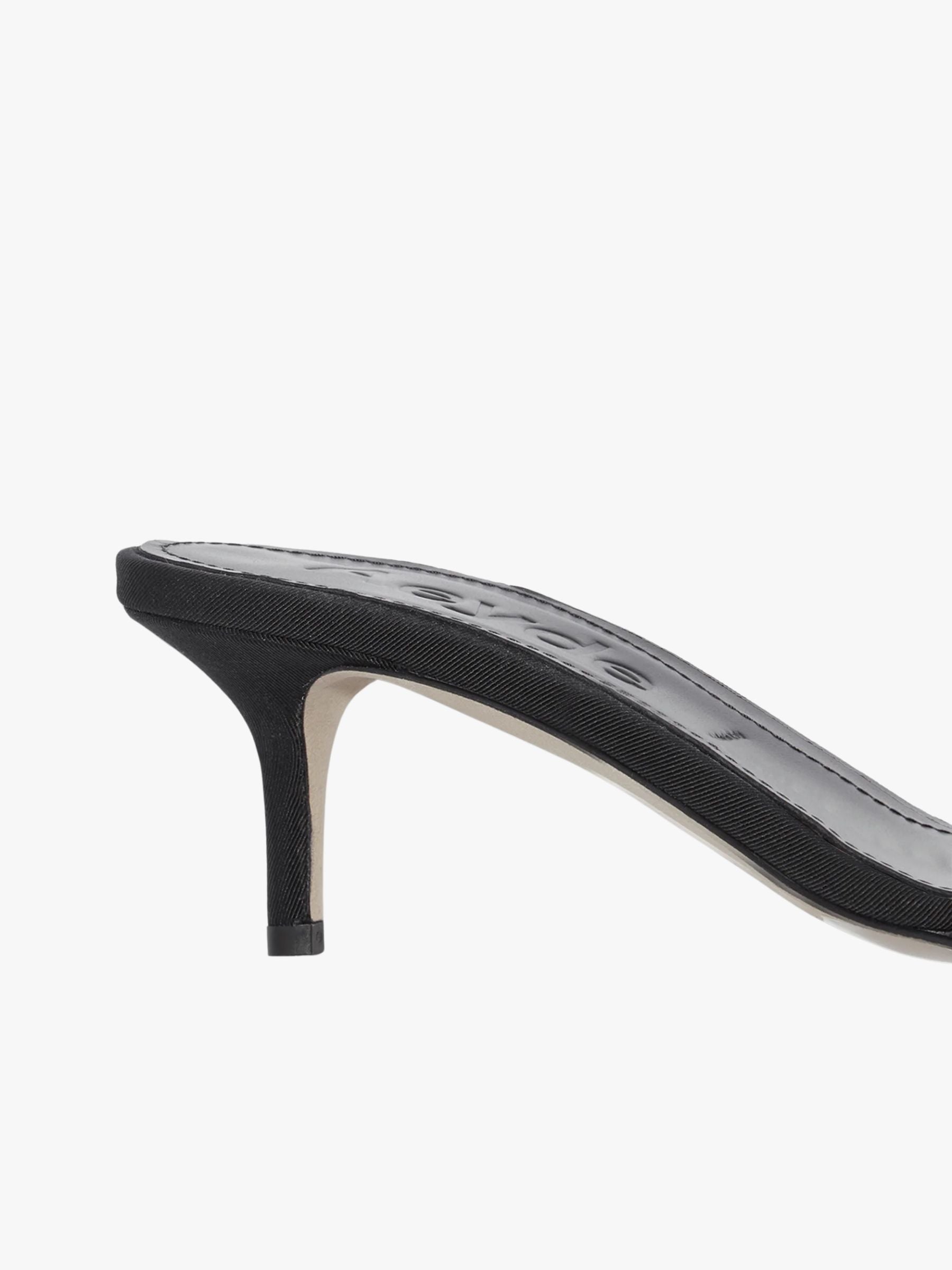 Aeyde Ilvy Eyelet Grosgrain Sandal Black