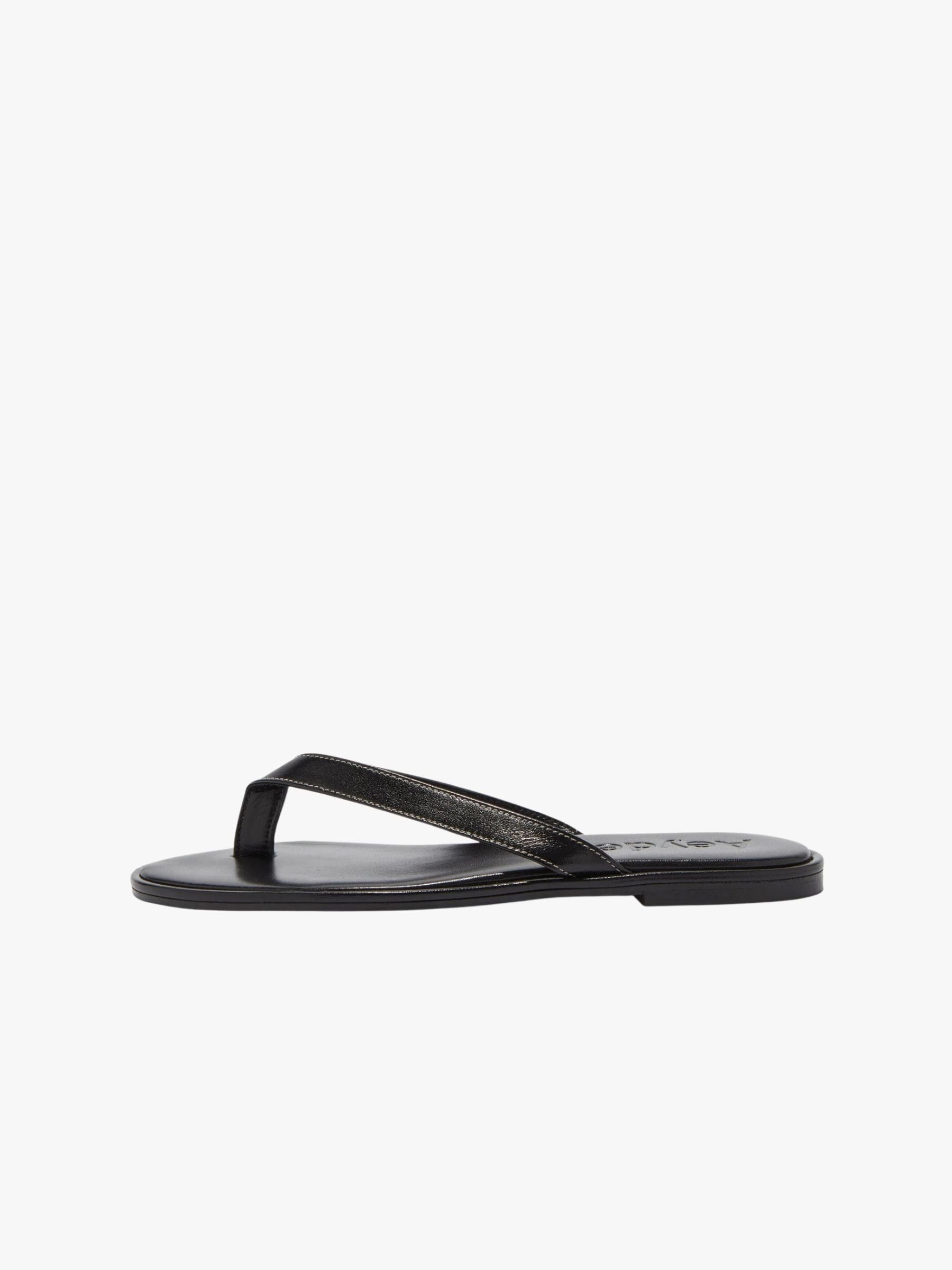 Aeyde Melody Flip Flop Nappa Leather Black