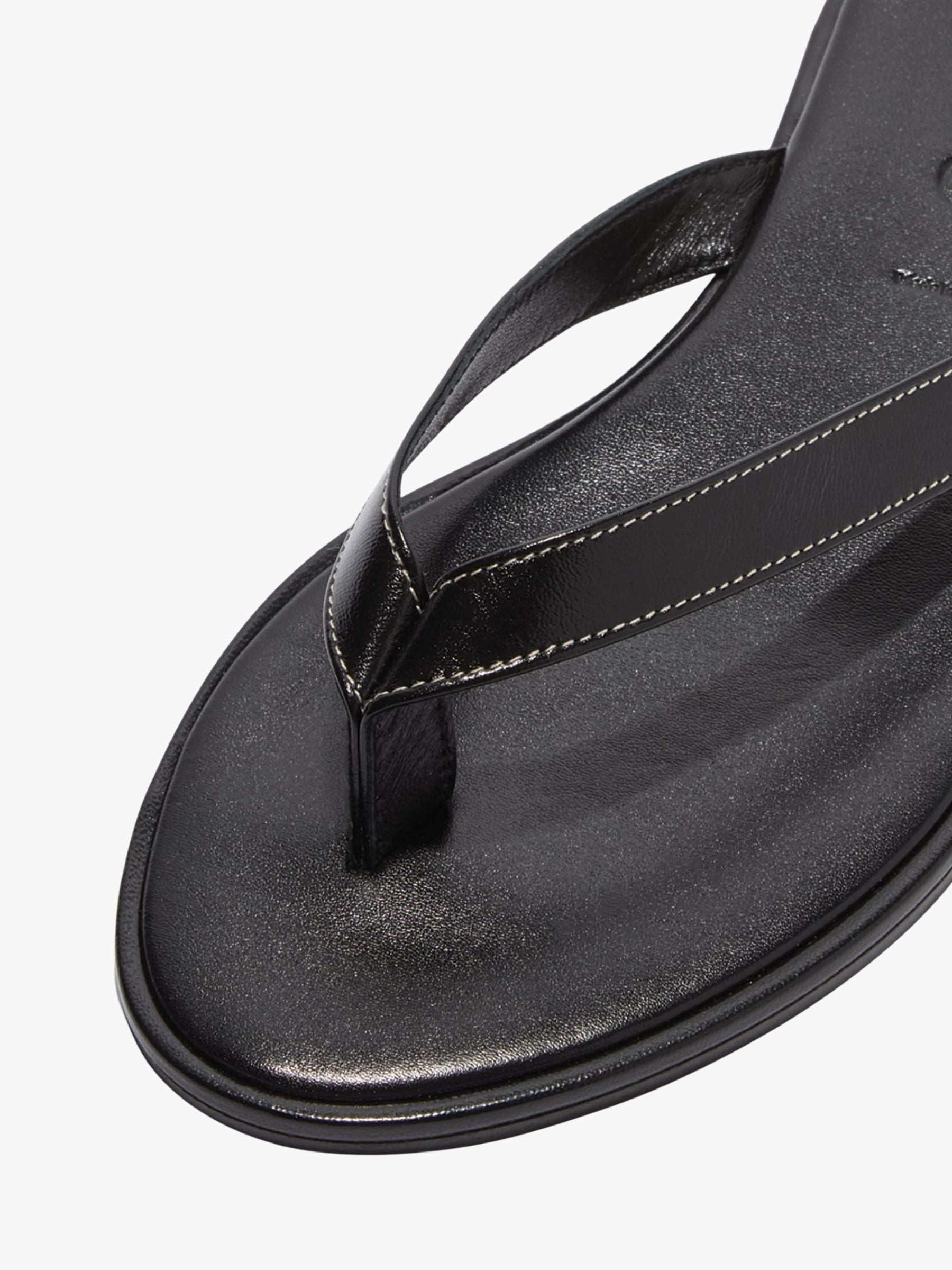 Aeyde Melody Flip Flop Nappa Leather Black