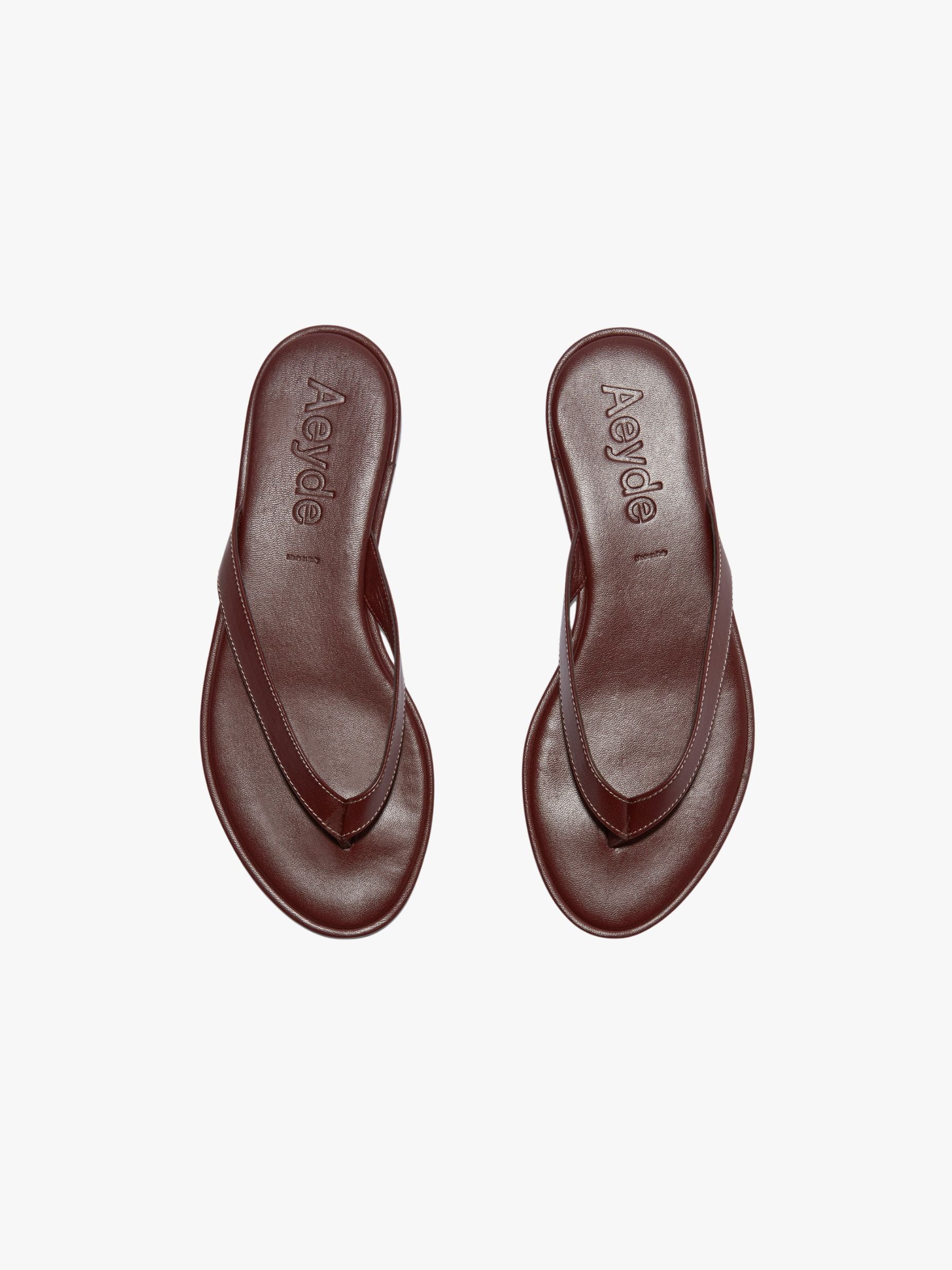 Aeyde Melody Flip Flop Nappa Leather Port