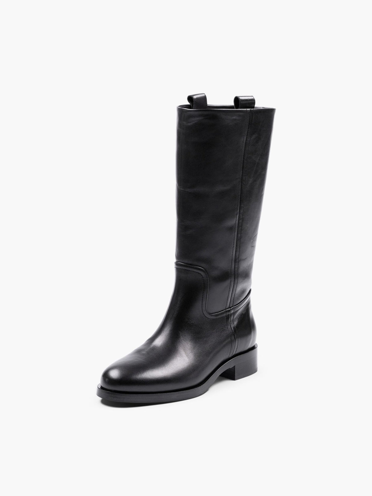 Aeyde Theo Calf Leather Boots Black