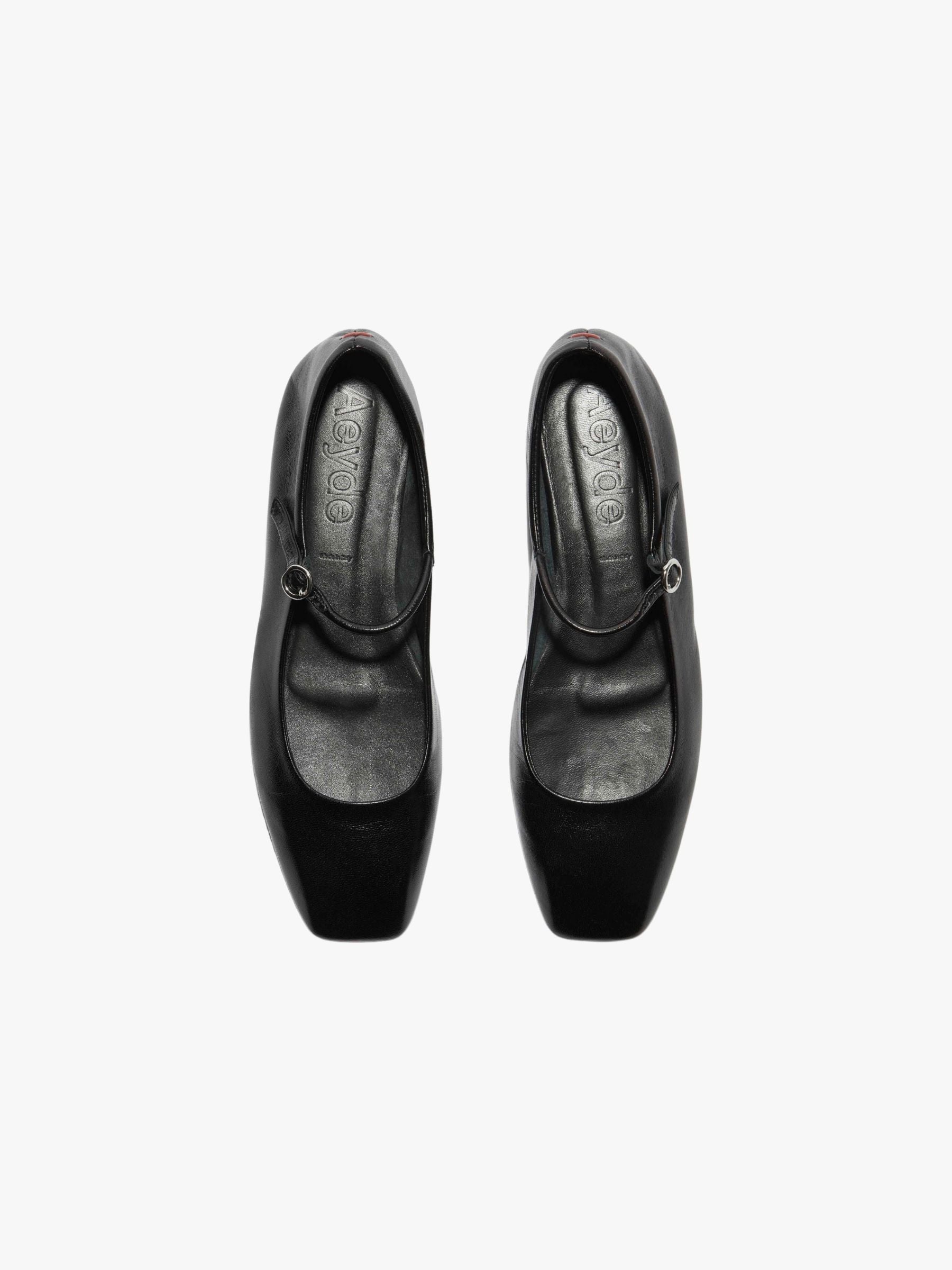 Aeyde Uma Eyelet Sandals Nappa Leather Black