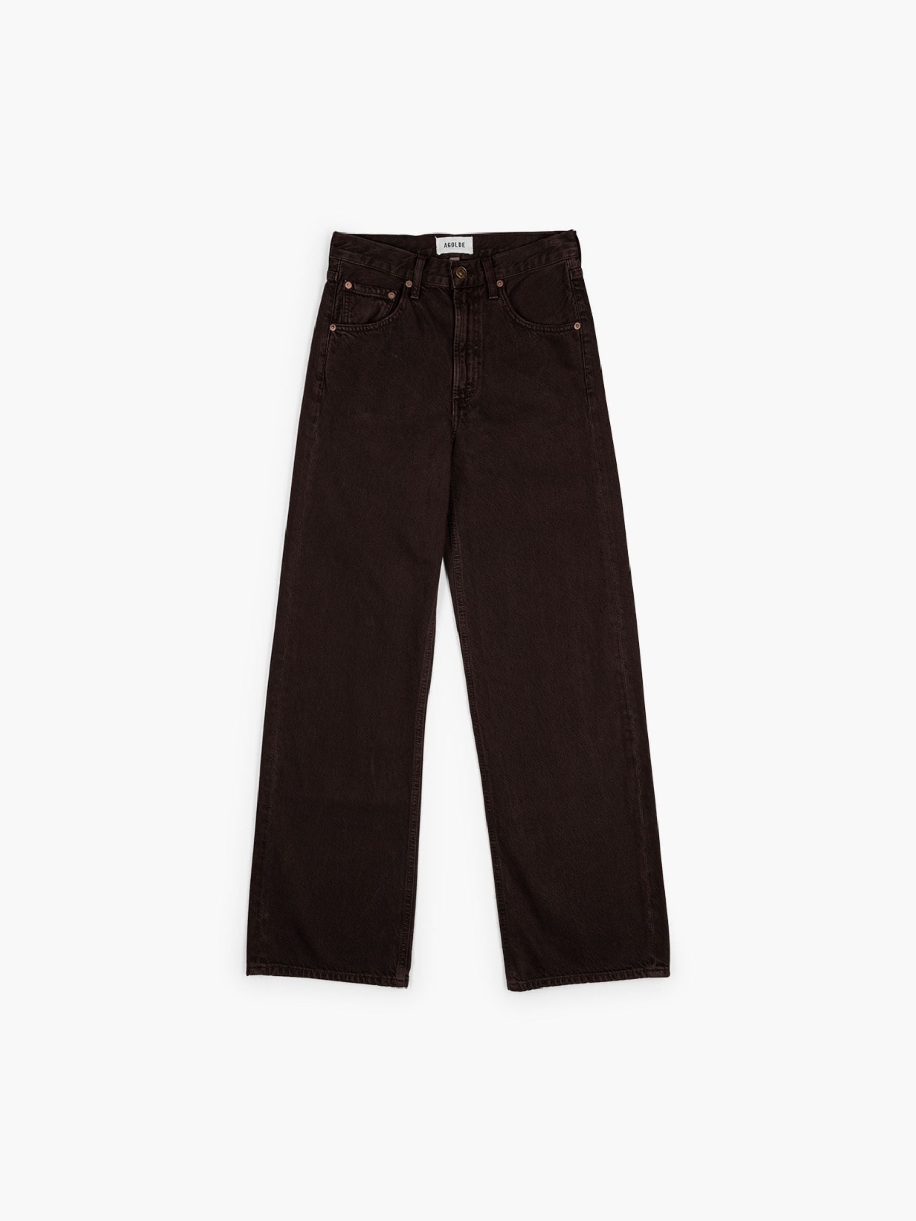 Agolde Low Curve Jean Denim Pants Sloe Berry