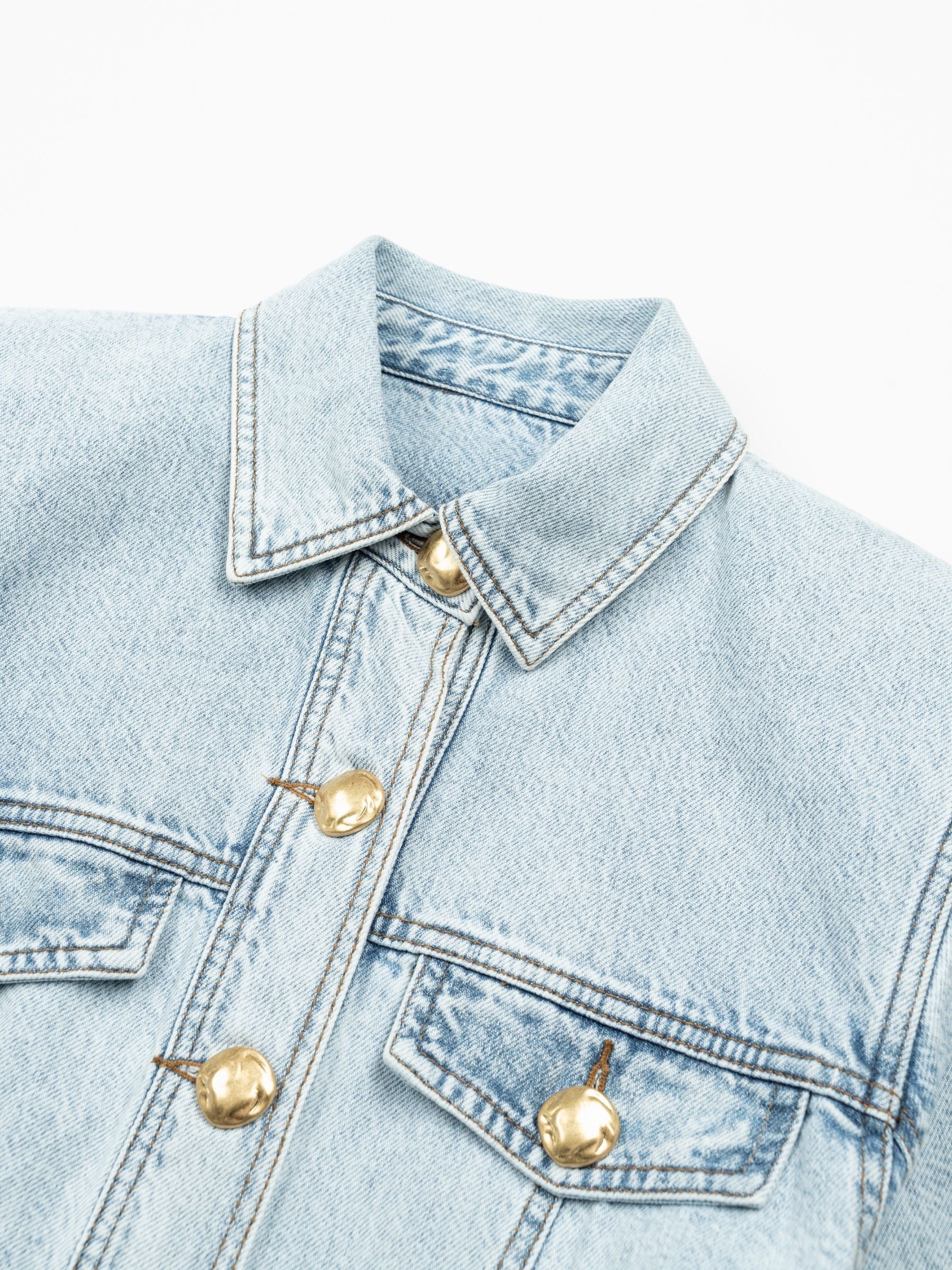 Aje Noa Denim Mini Dress Seasalt
