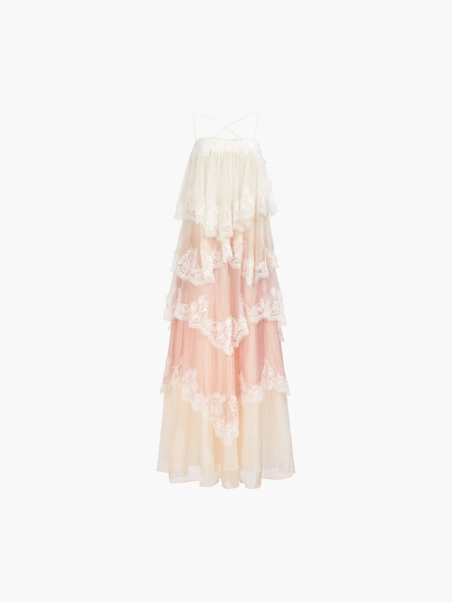 Aje Ophelia Lace Gown Multi