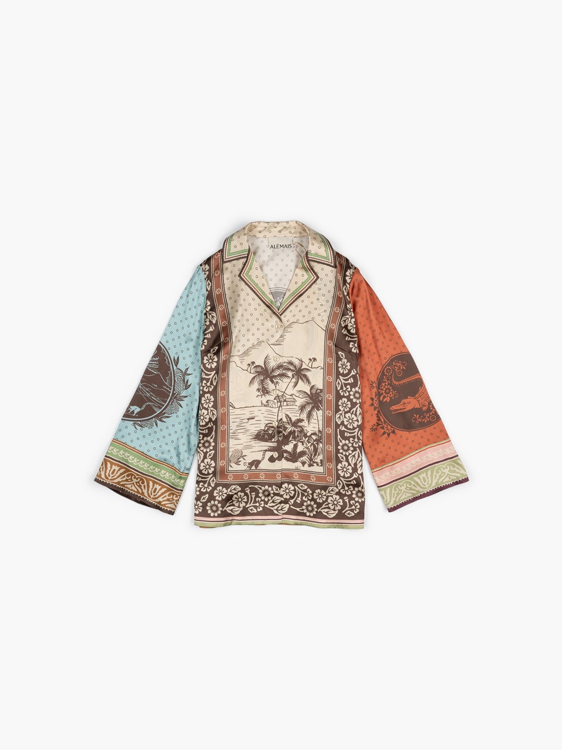 Alemais Alberta Silk Shirt Multi