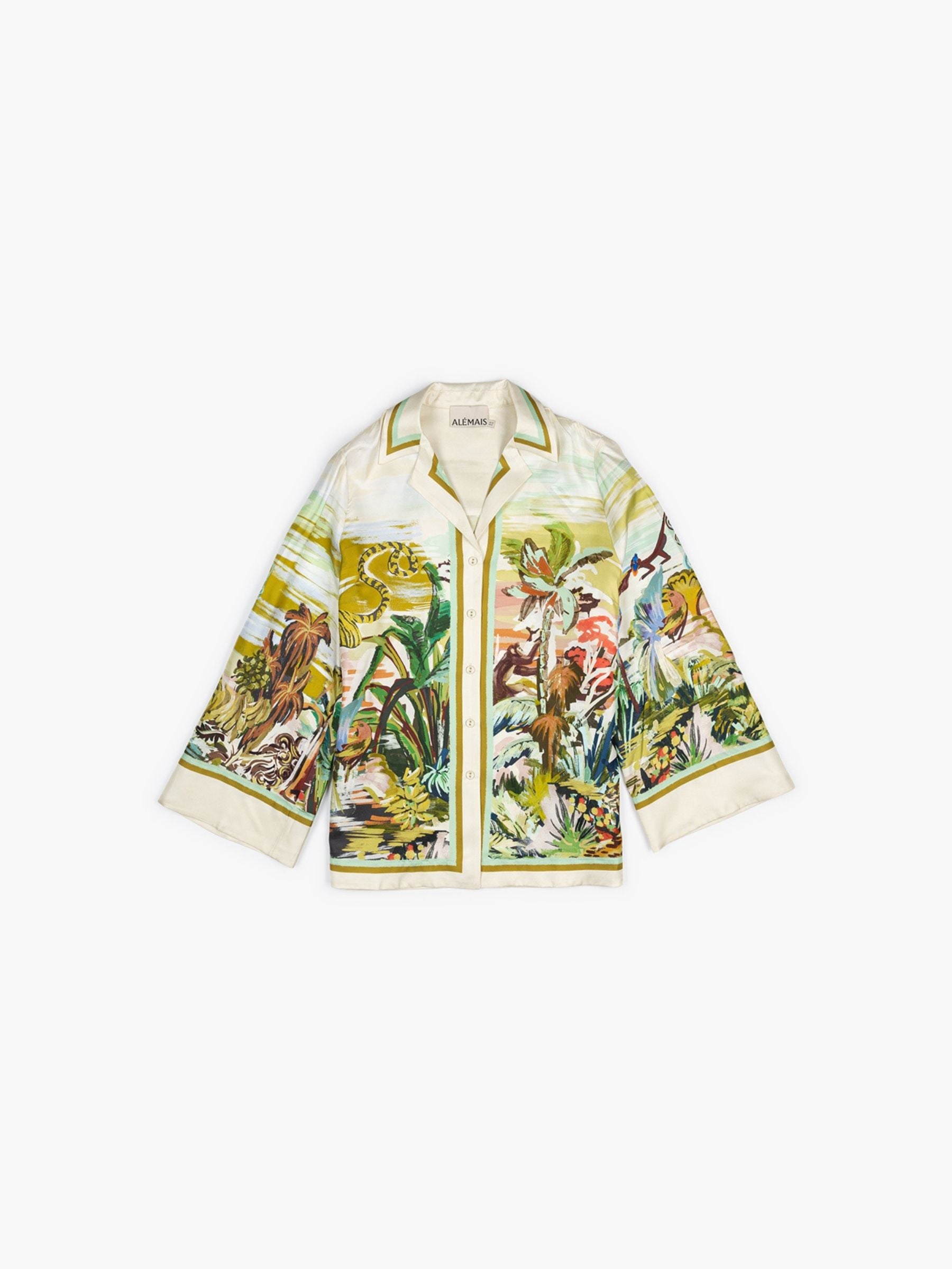 Alemais Jungle Boogie Silk Shirt Multi