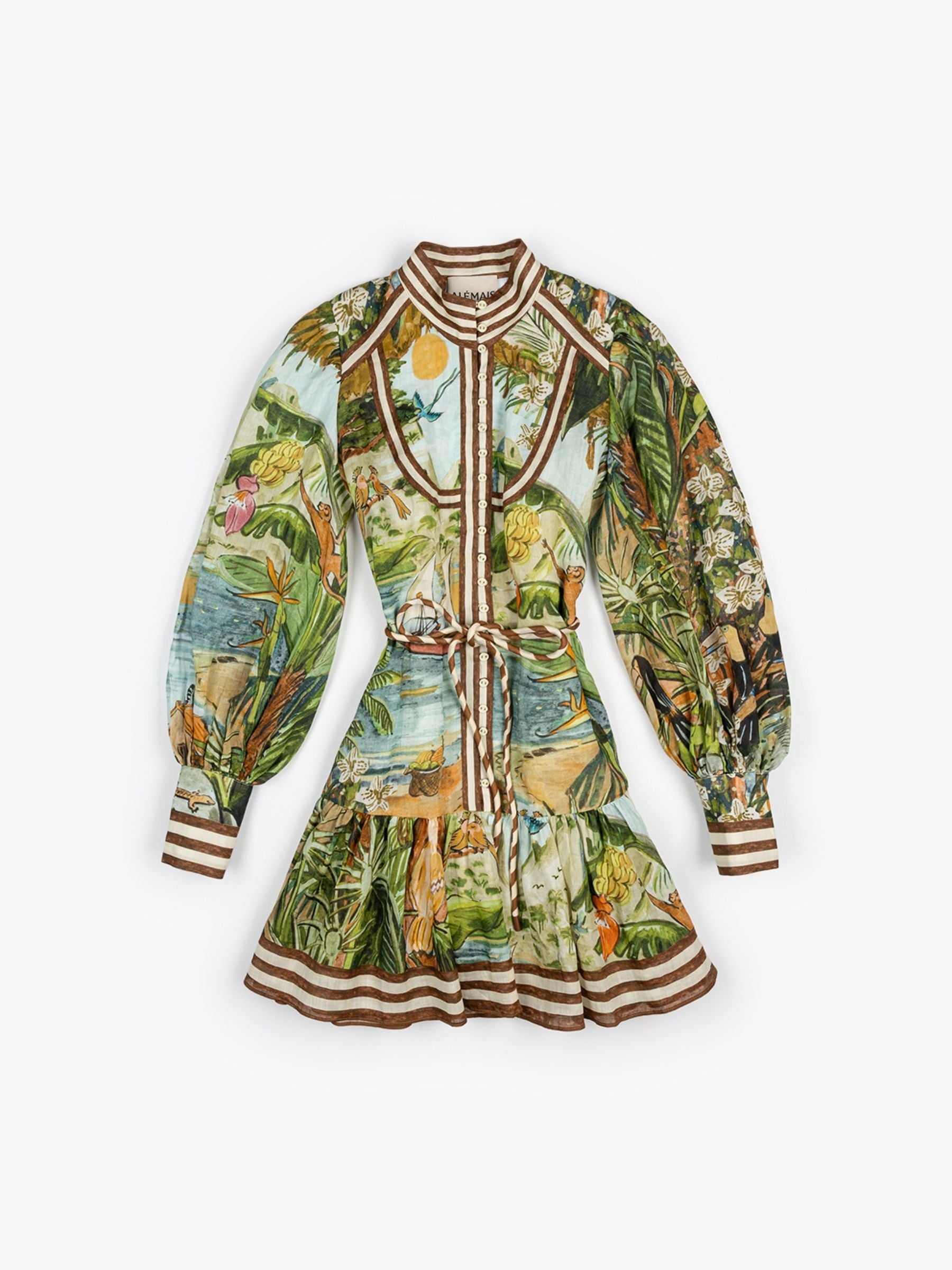 Alemais Toucan Tango Mini Dress Multi