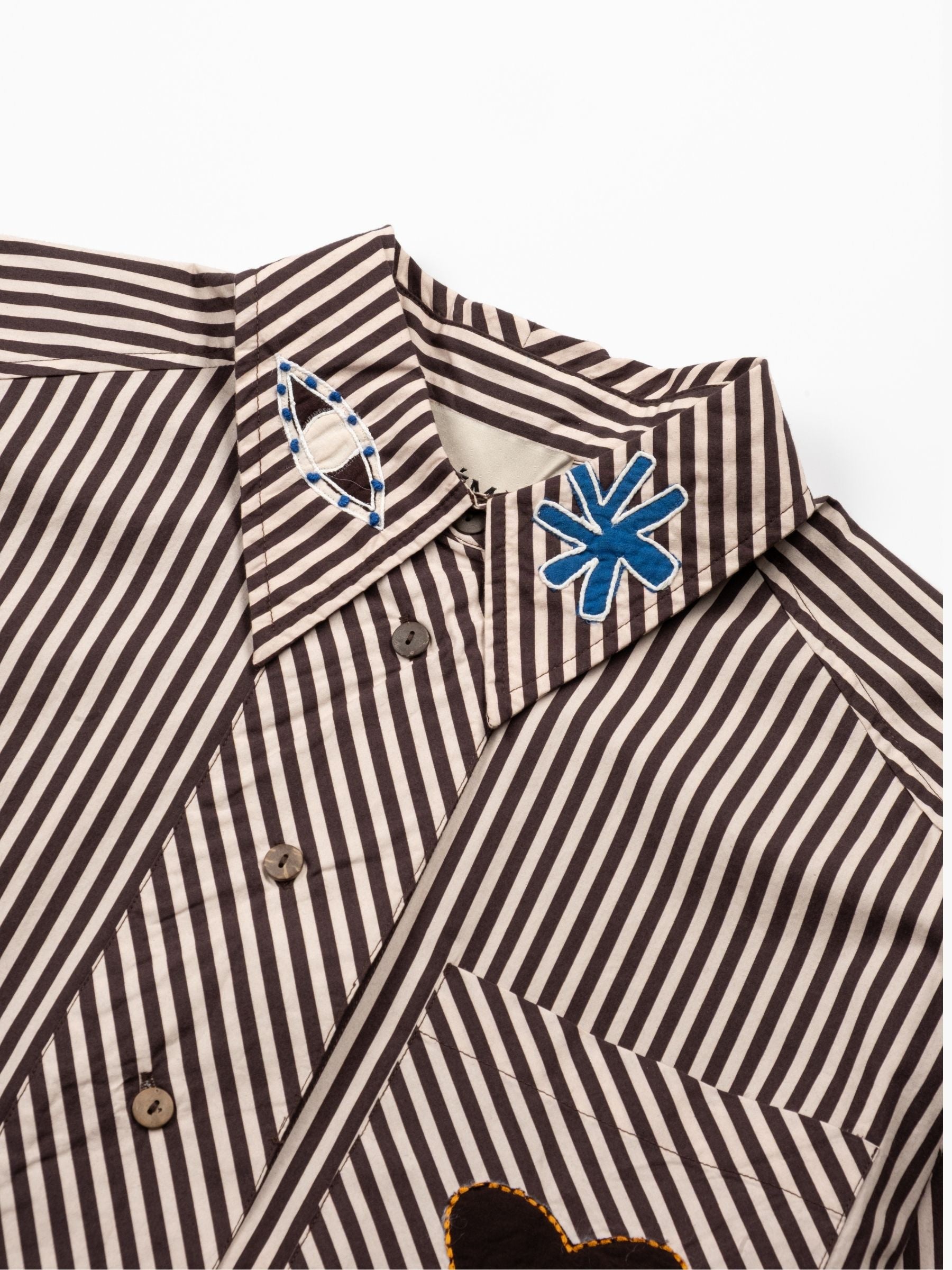 Alemais x LRNCE Sirocco Embroidered Shirt Stripe