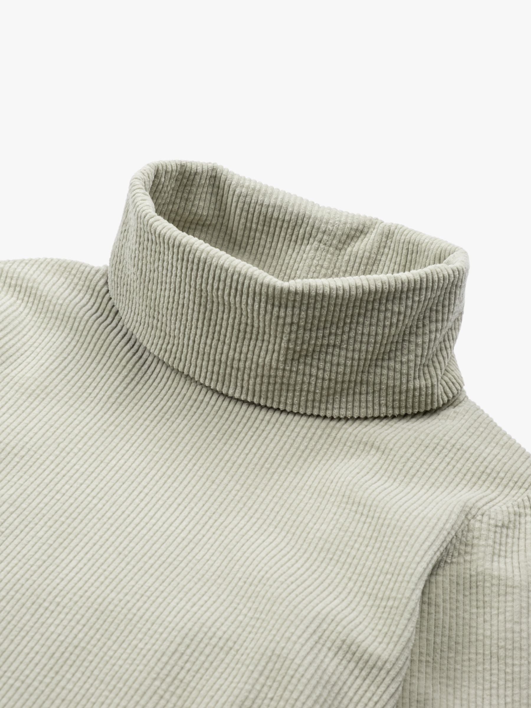 Christian Wijnants Tiba Top High Collar Corduroy Limestone