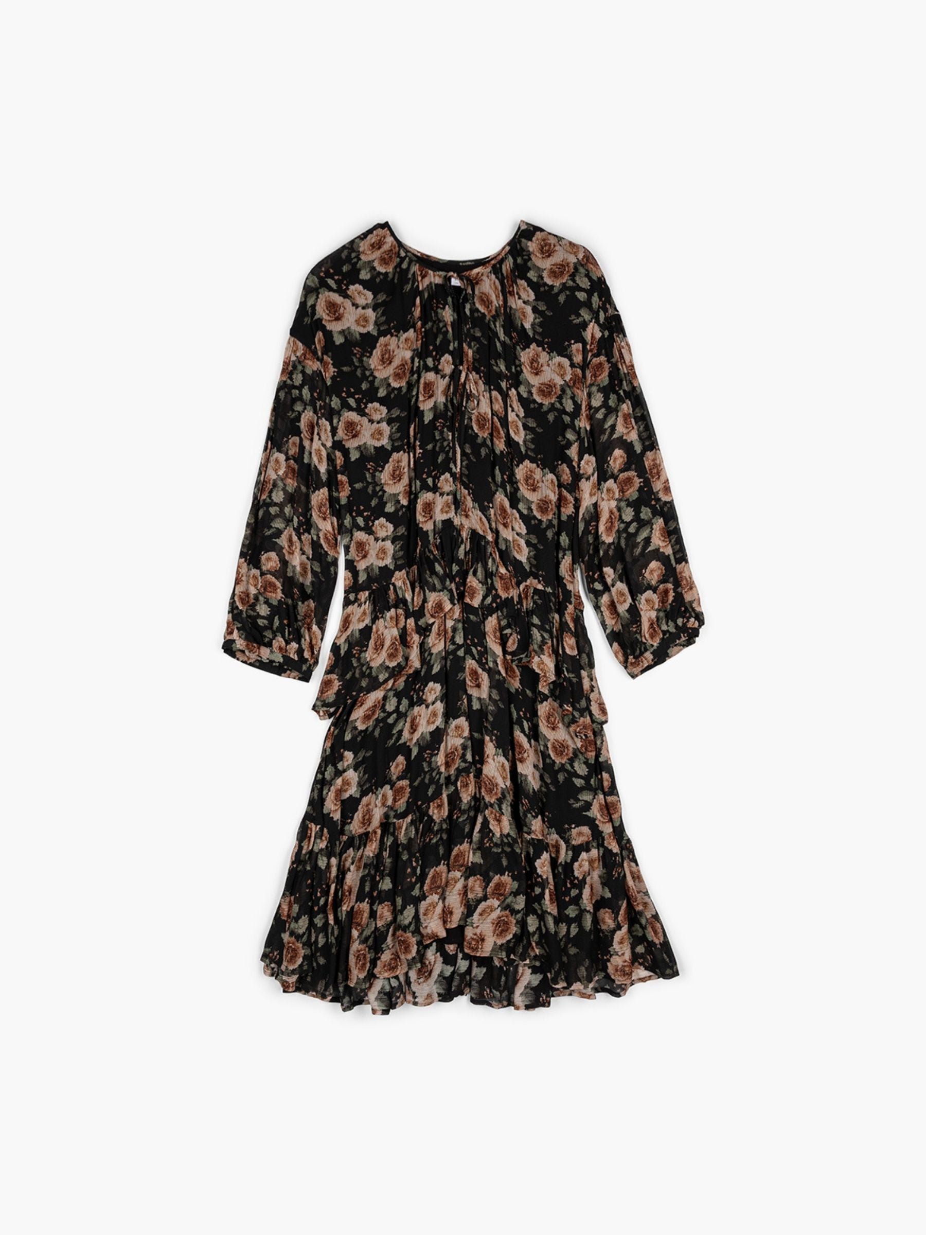 Iro Leandre Dress Black Roses
