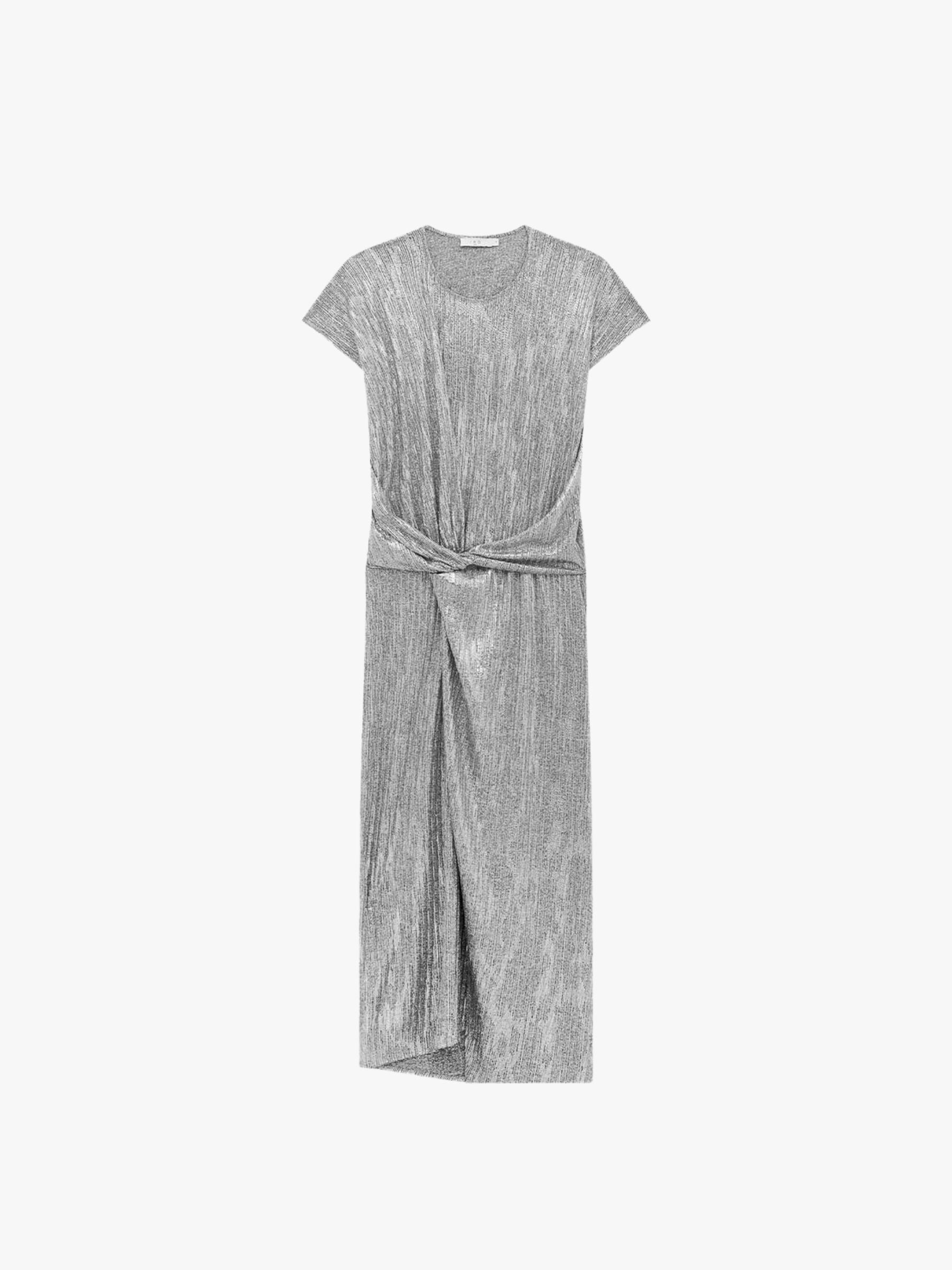 Iro Tasmine Dress Grey Lurex