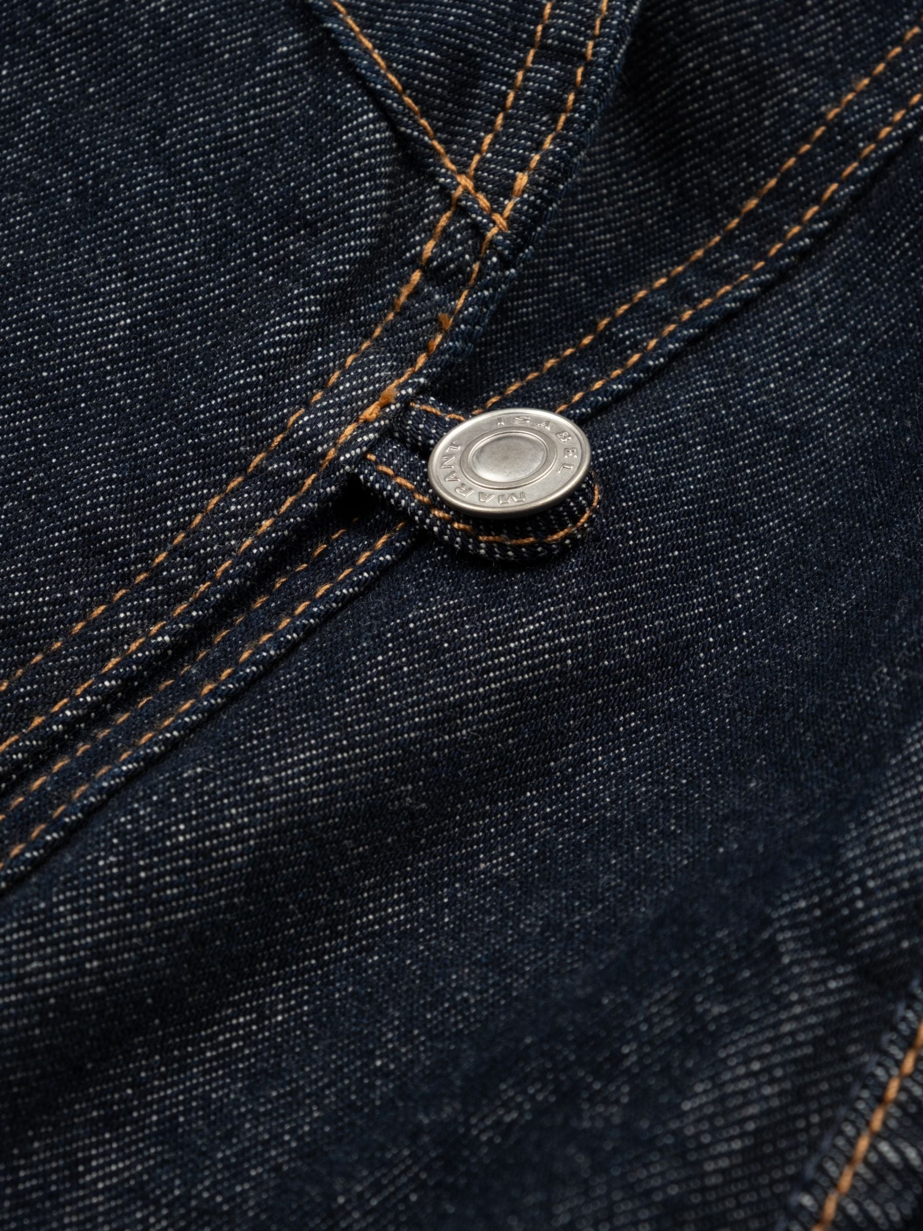 Isabel Marant Dolie Denim Jacket Dark Midnight